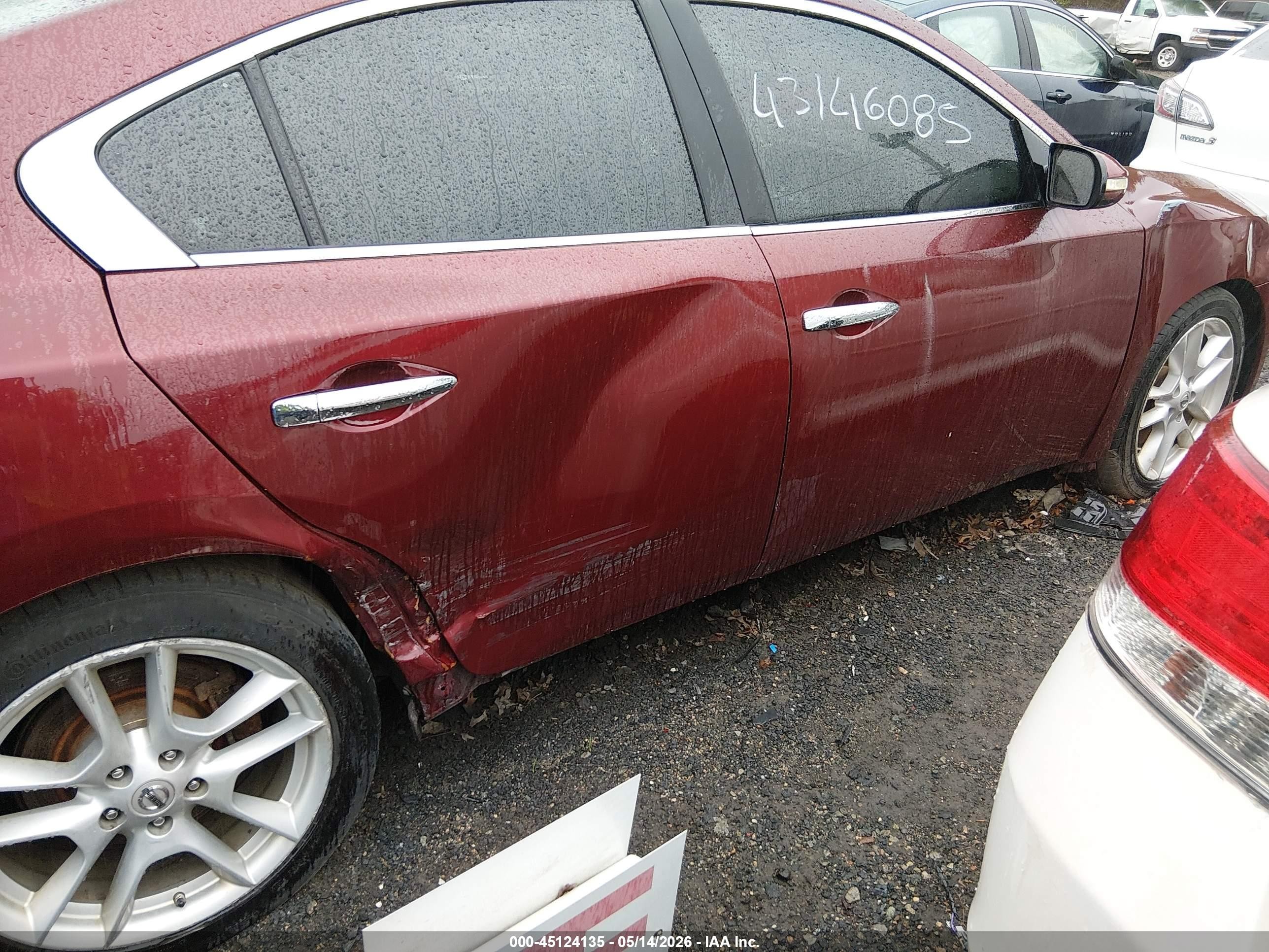 2010 Nissan Maxima 3.5 Sv Red vin: 1N4AA5APXAC803947