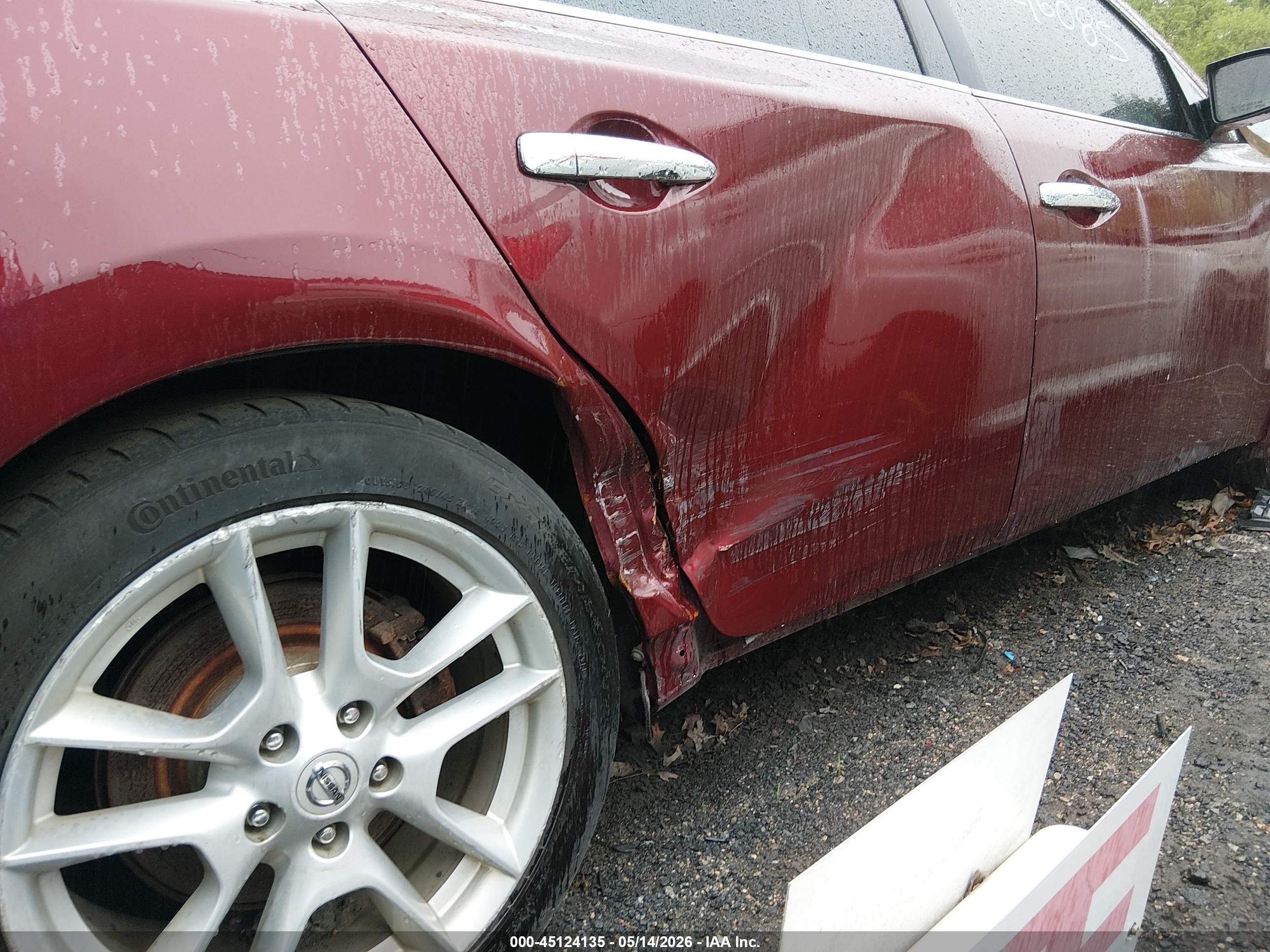 2010 Nissan Maxima 3.5 Sv Red vin: 1N4AA5APXAC803947