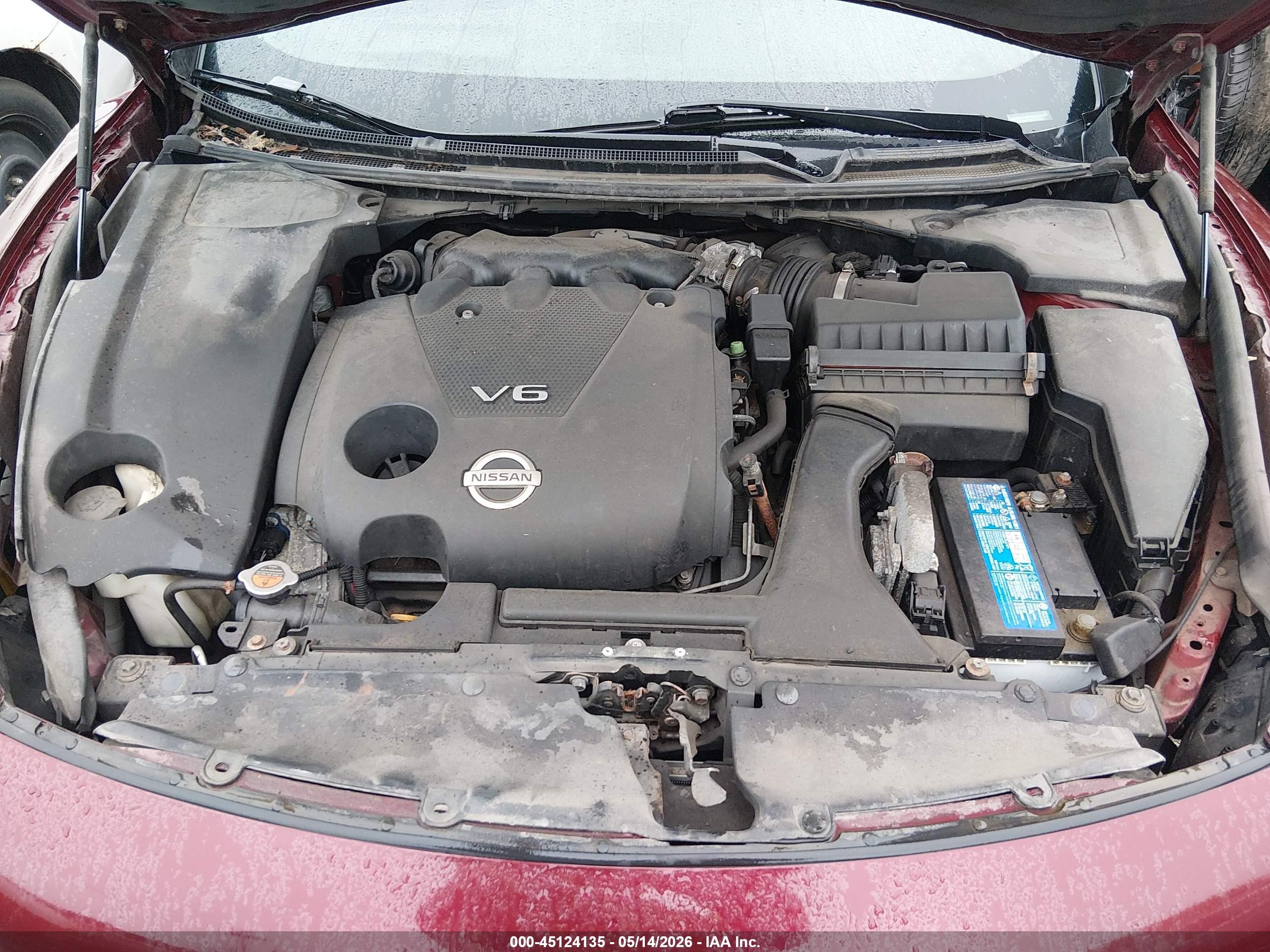 2010 Nissan Maxima 3.5 Sv Red vin: 1N4AA5APXAC803947