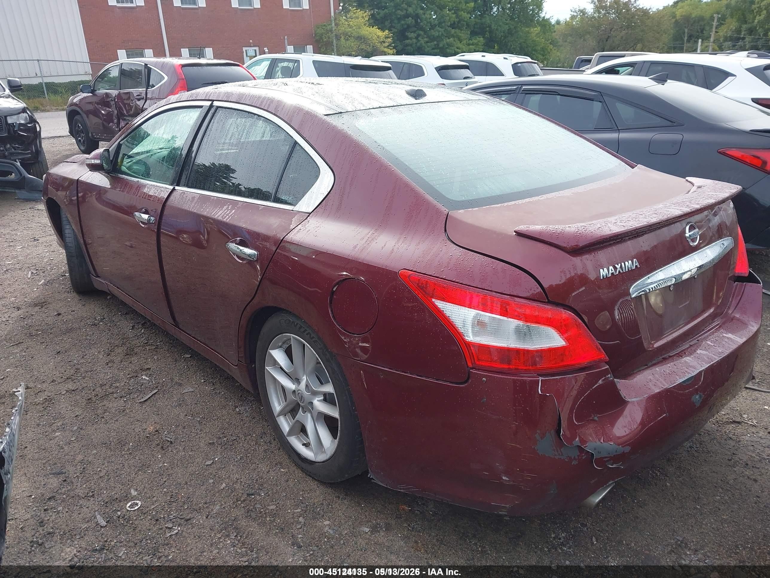 2010 Nissan Maxima 3.5 Sv Red vin: 1N4AA5APXAC803947