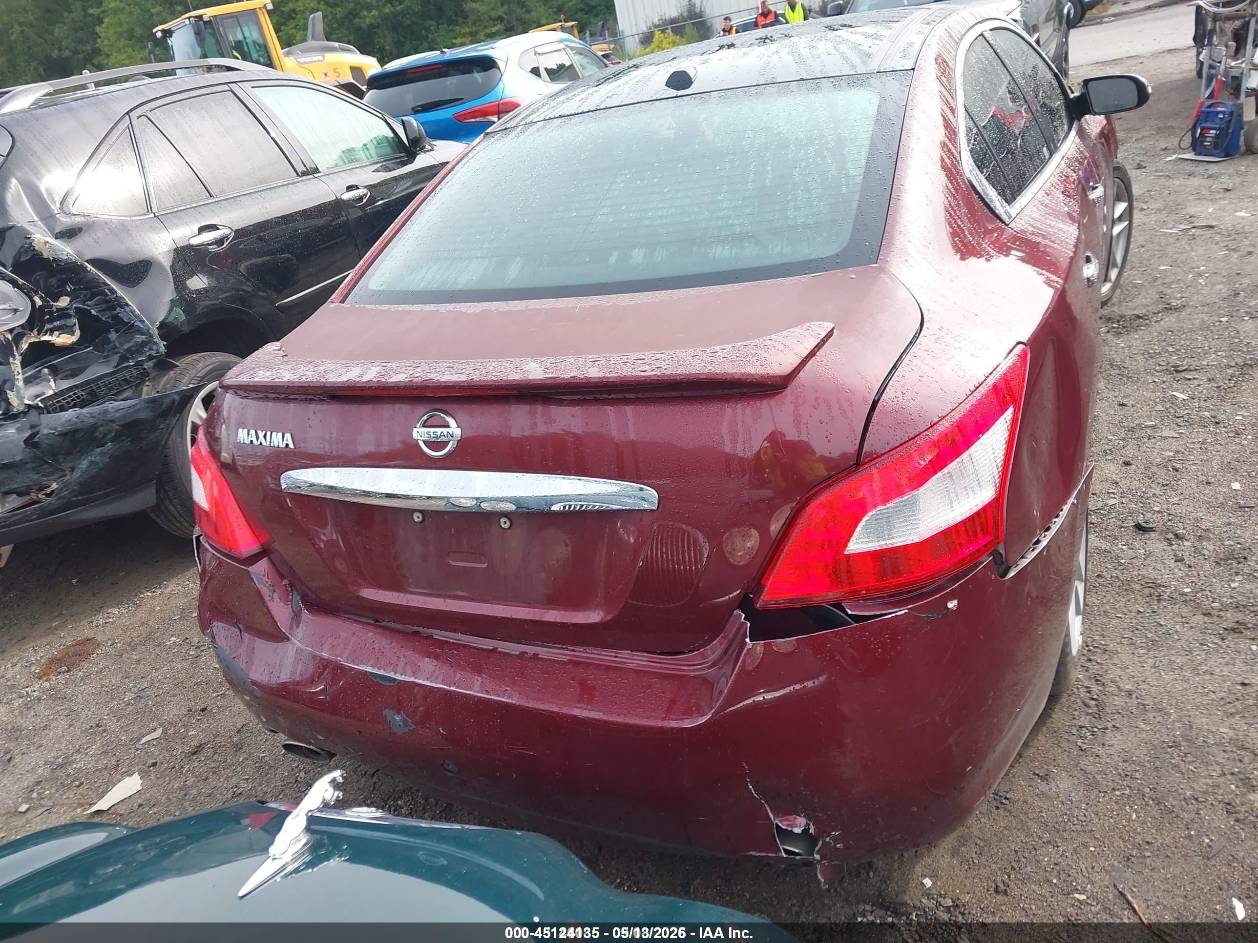 2010 Nissan Maxima 3.5 Sv Red vin: 1N4AA5APXAC803947