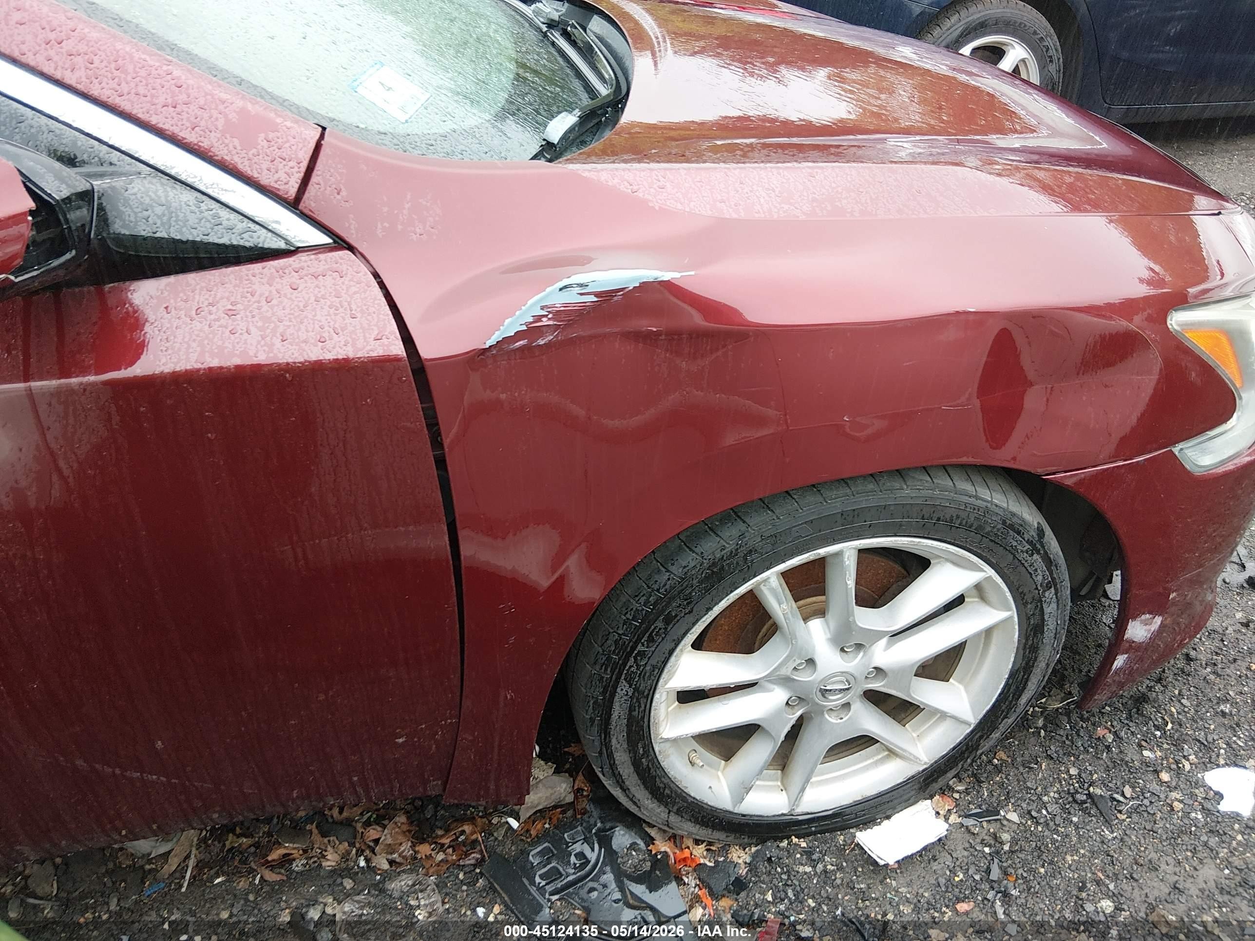 2010 Nissan Maxima 3.5 Sv Red vin: 1N4AA5APXAC803947