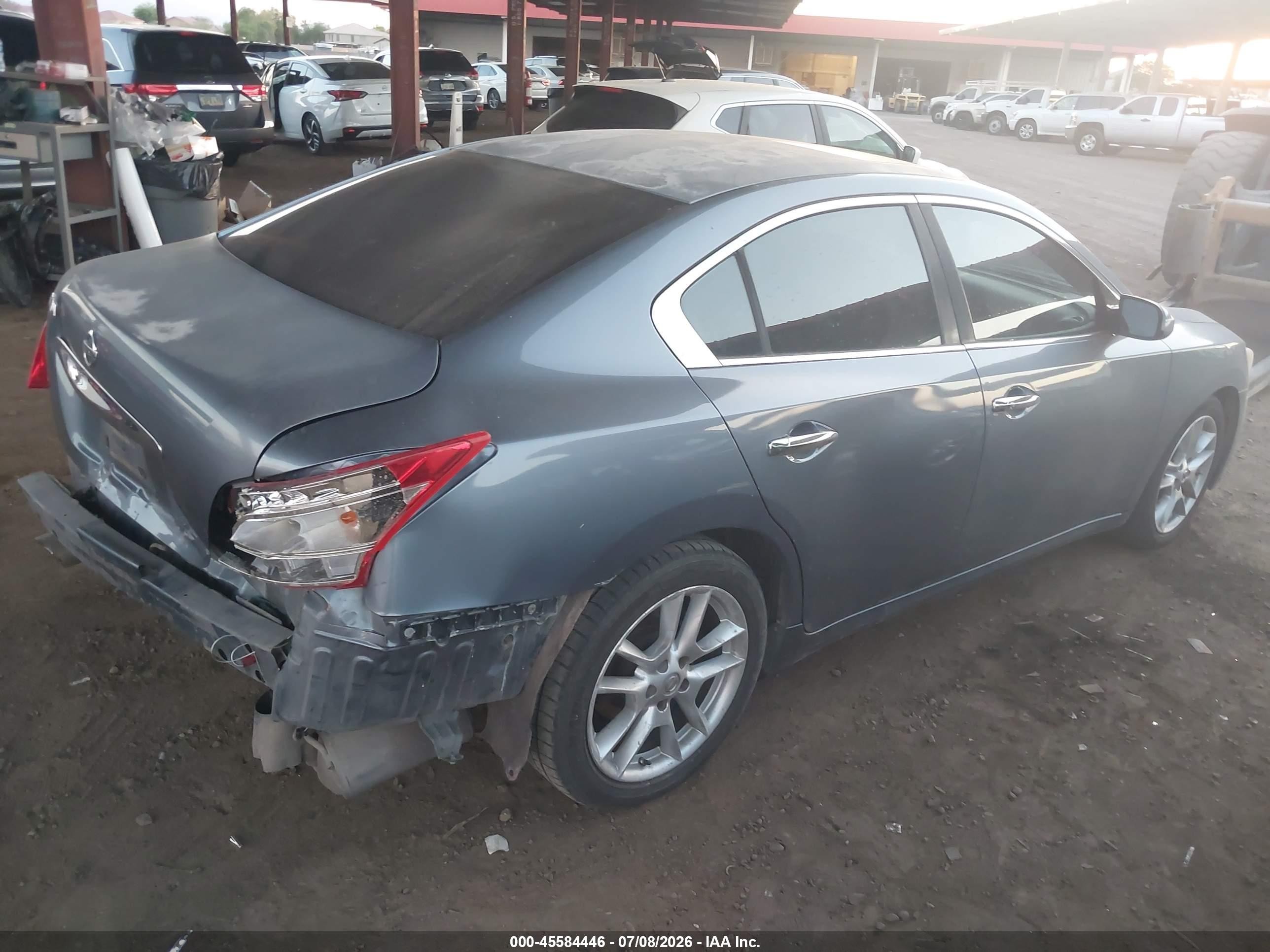 2010 Nissan Maxima 3.5 S Light Blue vin: 1N4AA5APXAC817637