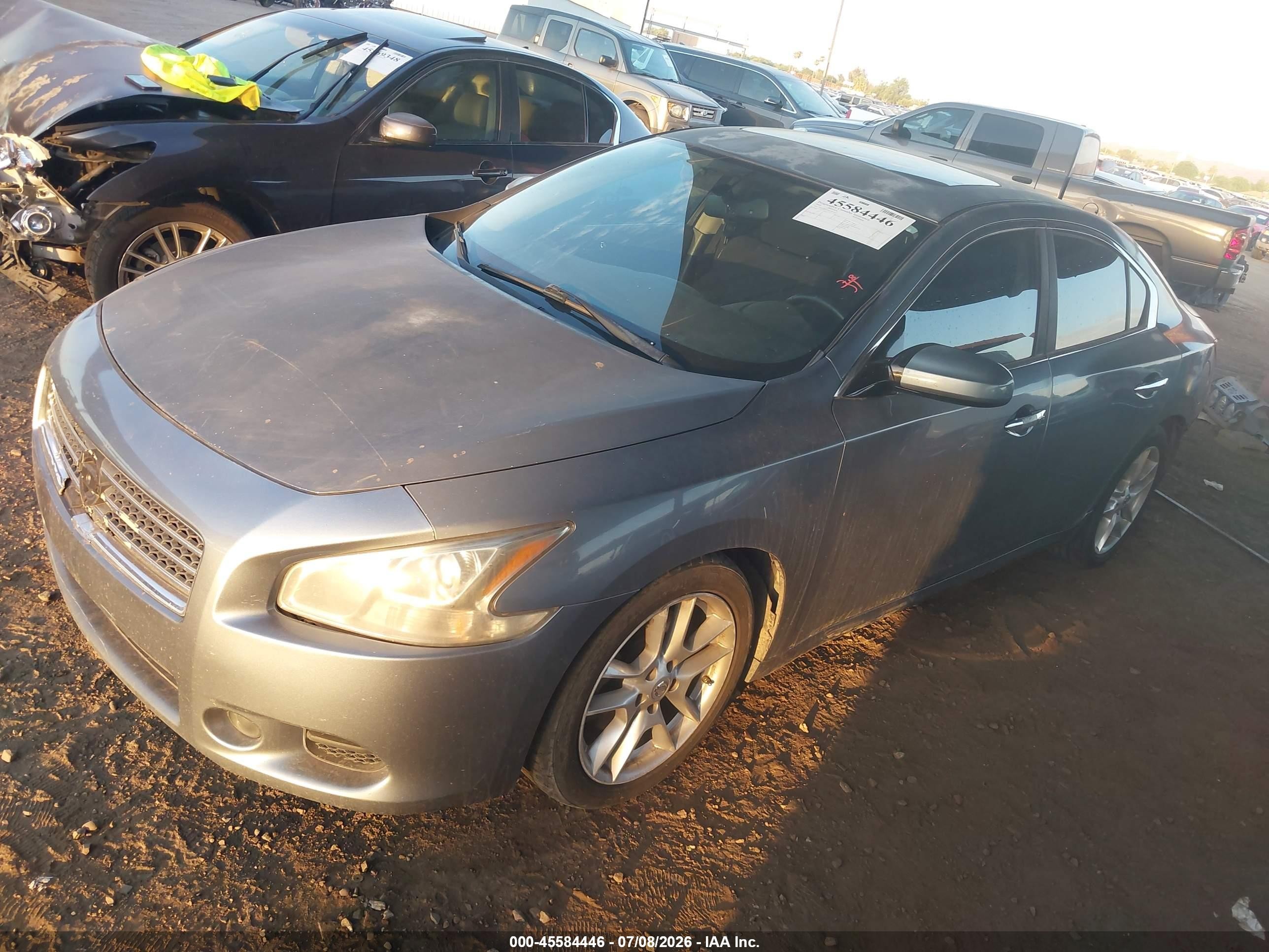 2010 Nissan Maxima 3.5 S Light Blue vin: 1N4AA5APXAC817637