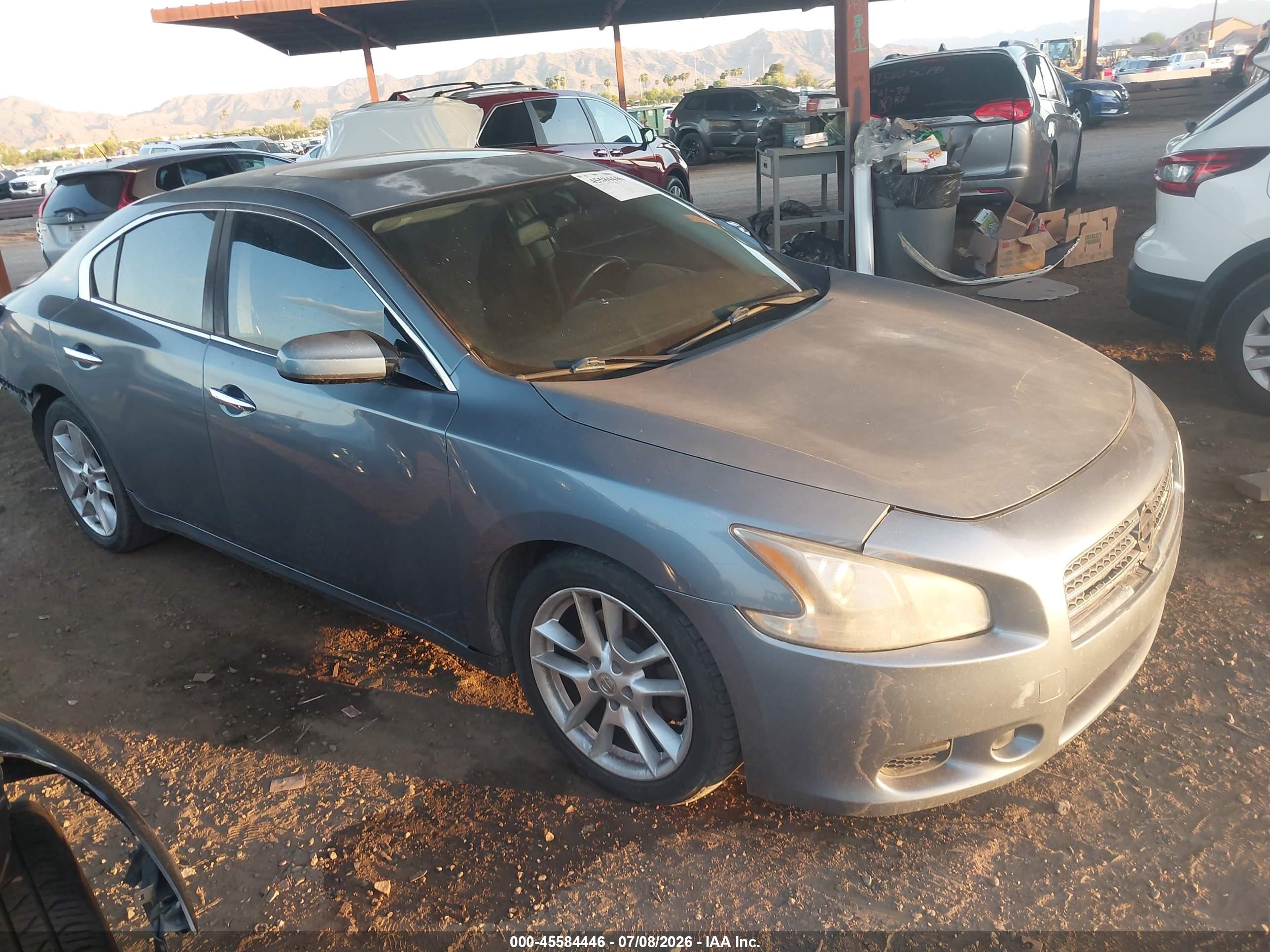 2010 Nissan Maxima 3.5 S Light Blue vin: 1N4AA5APXAC817637