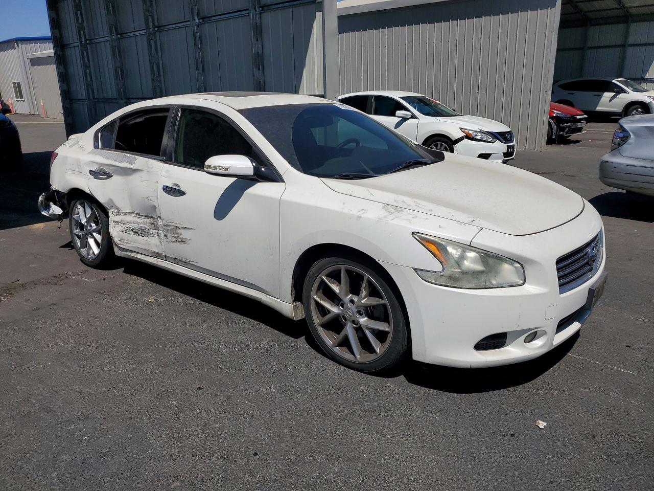2010 Nissan Maxima 3.5 S White vin: 1N4AA5APXAC821168