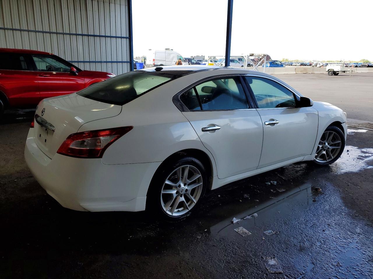 2010 Nissan Maxima 3.5 S White vin: 1N4AA5APXAC828931