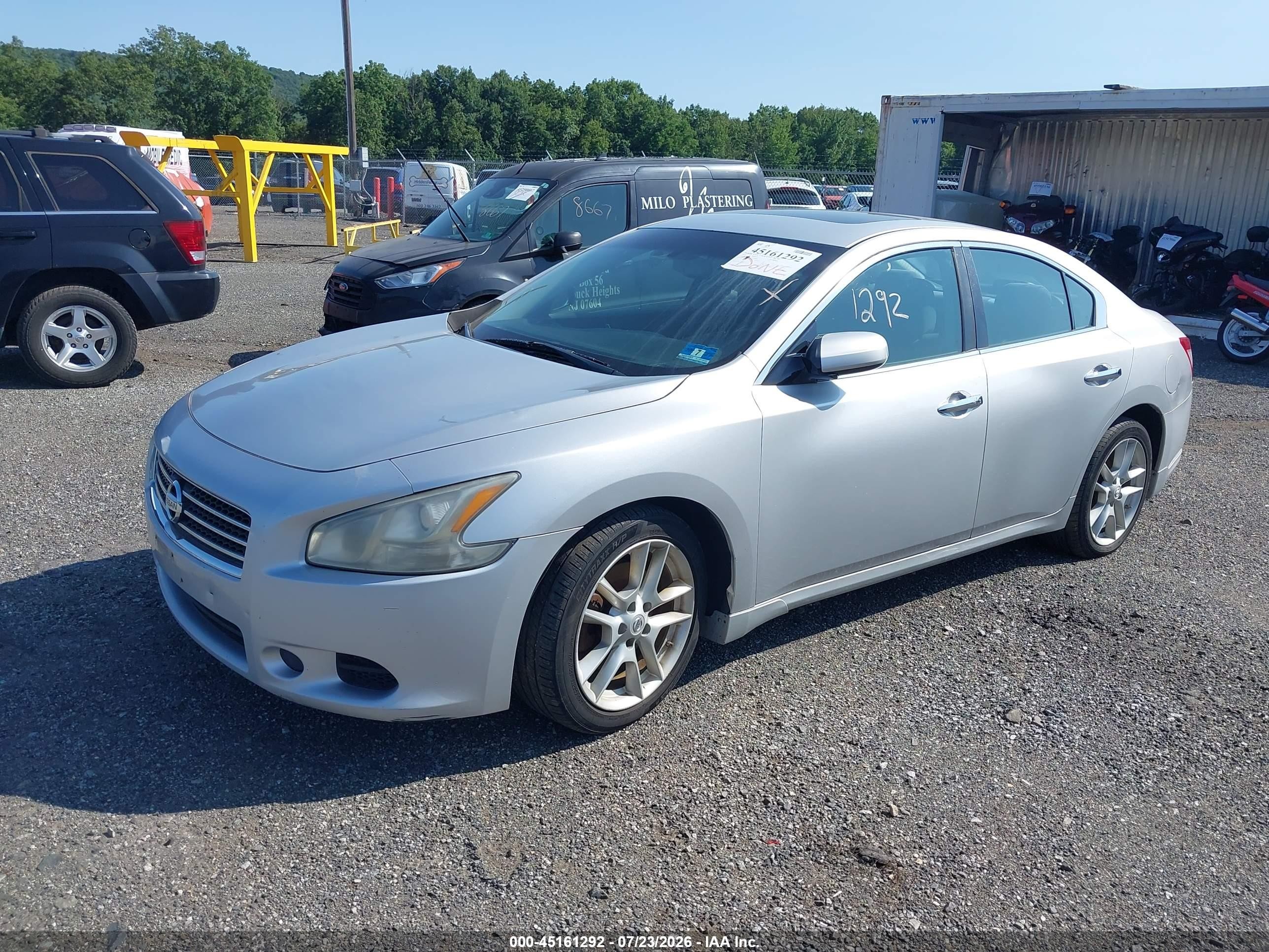 2010 Nissan Maxima 3.5 S Silver vin: 1N4AA5APXAC839248