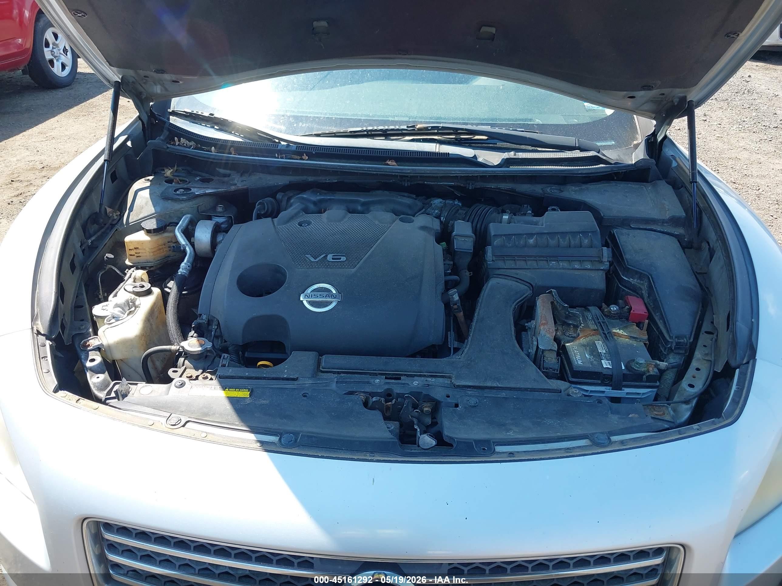 2010 Nissan Maxima 3.5 S Silver vin: 1N4AA5APXAC839248