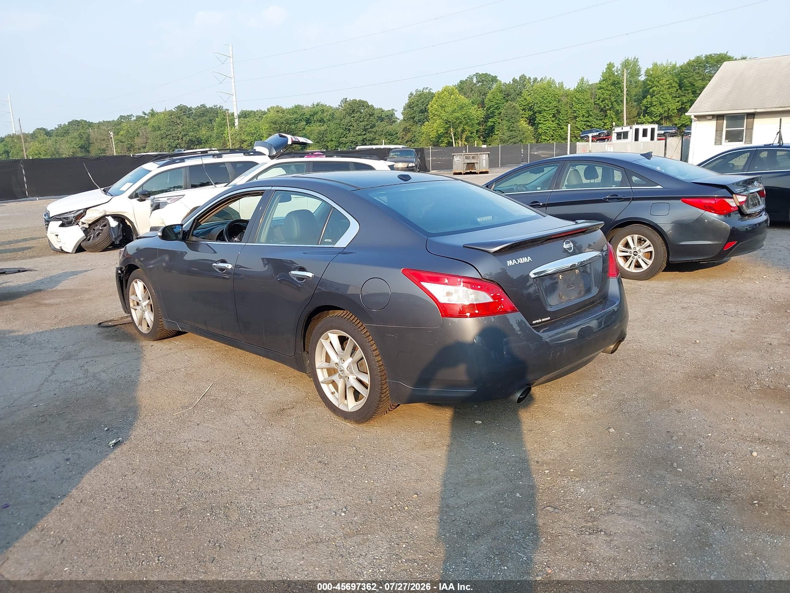 2010 Nissan Maxima 3.5 Sv Gray vin: 1N4AA5APXAC862254