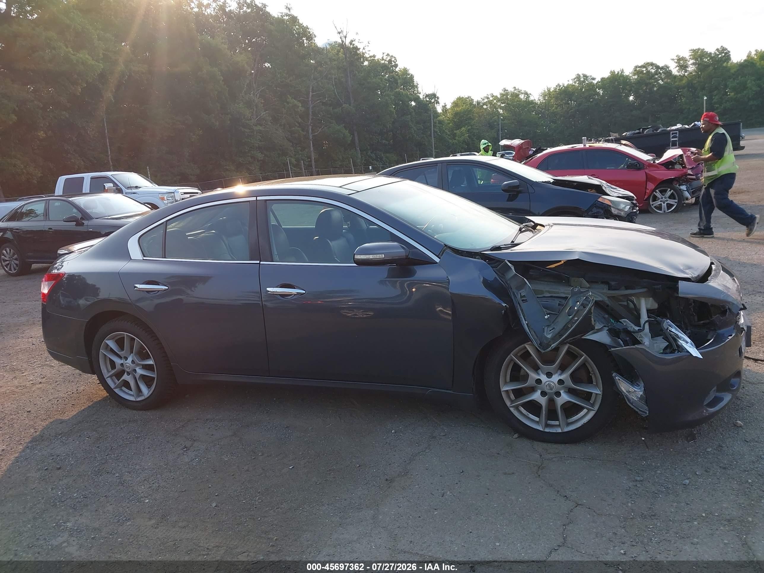 2010 Nissan Maxima 3.5 Sv Gray vin: 1N4AA5APXAC862254