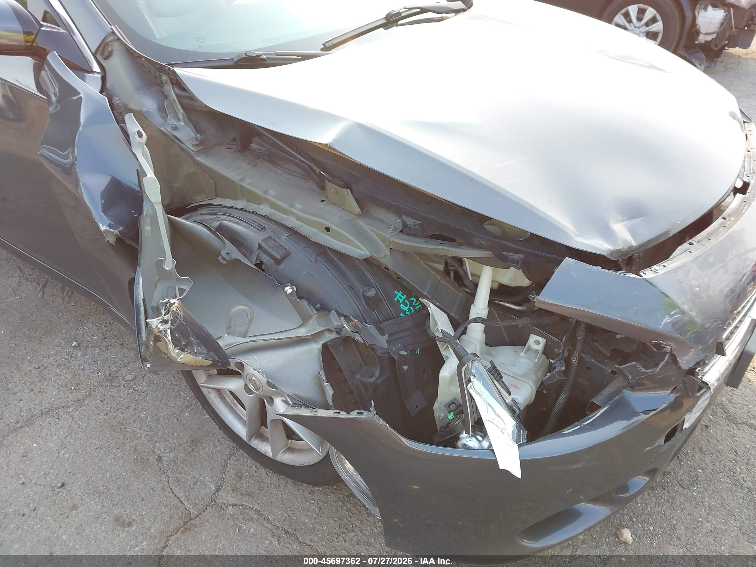 2010 Nissan Maxima 3.5 Sv Серый vin: 1N4AA5APXAC862254