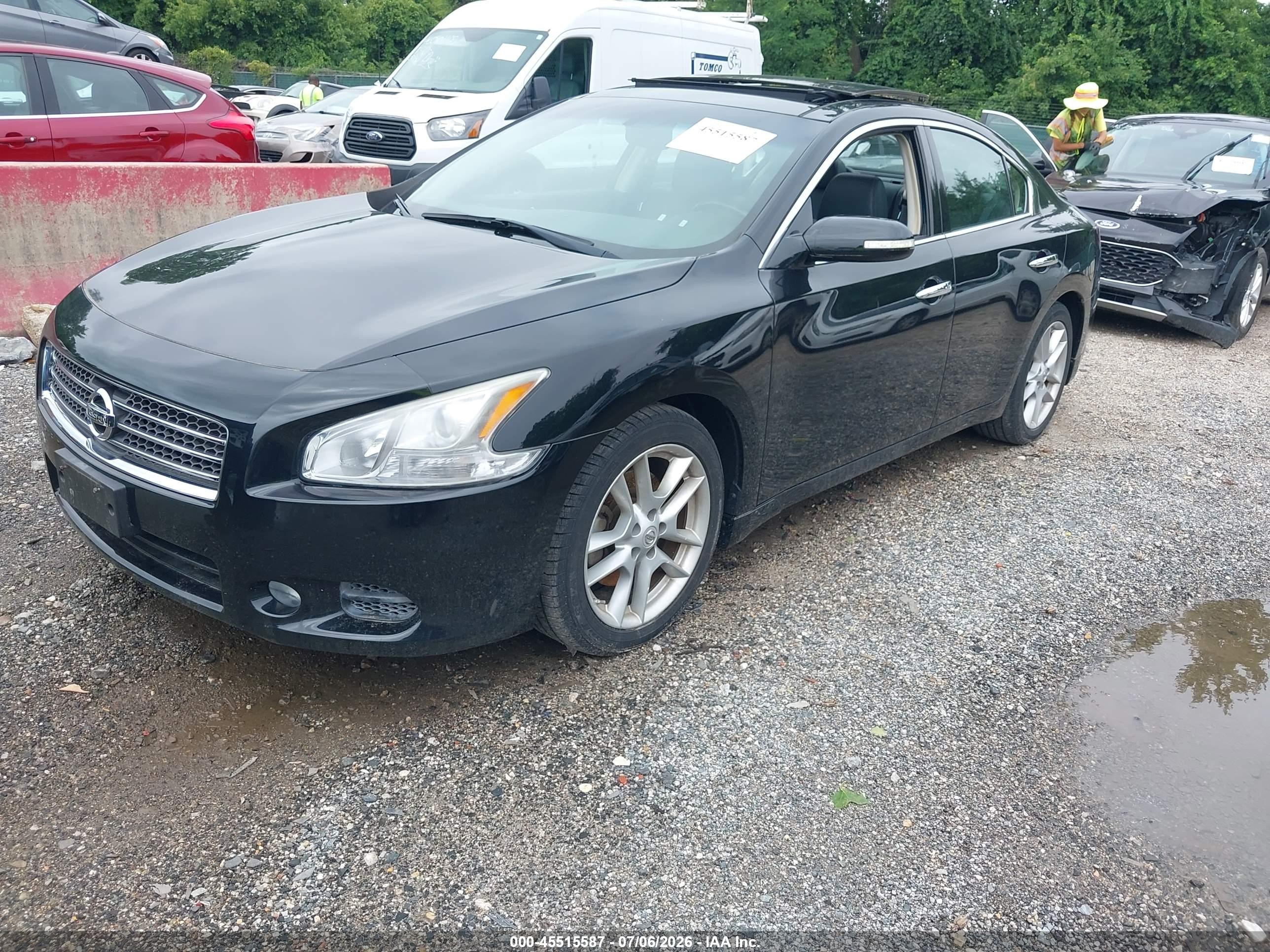 2010 Nissan Maxima 3.5 Sv Black vin: 1N4AA5APXAC872119