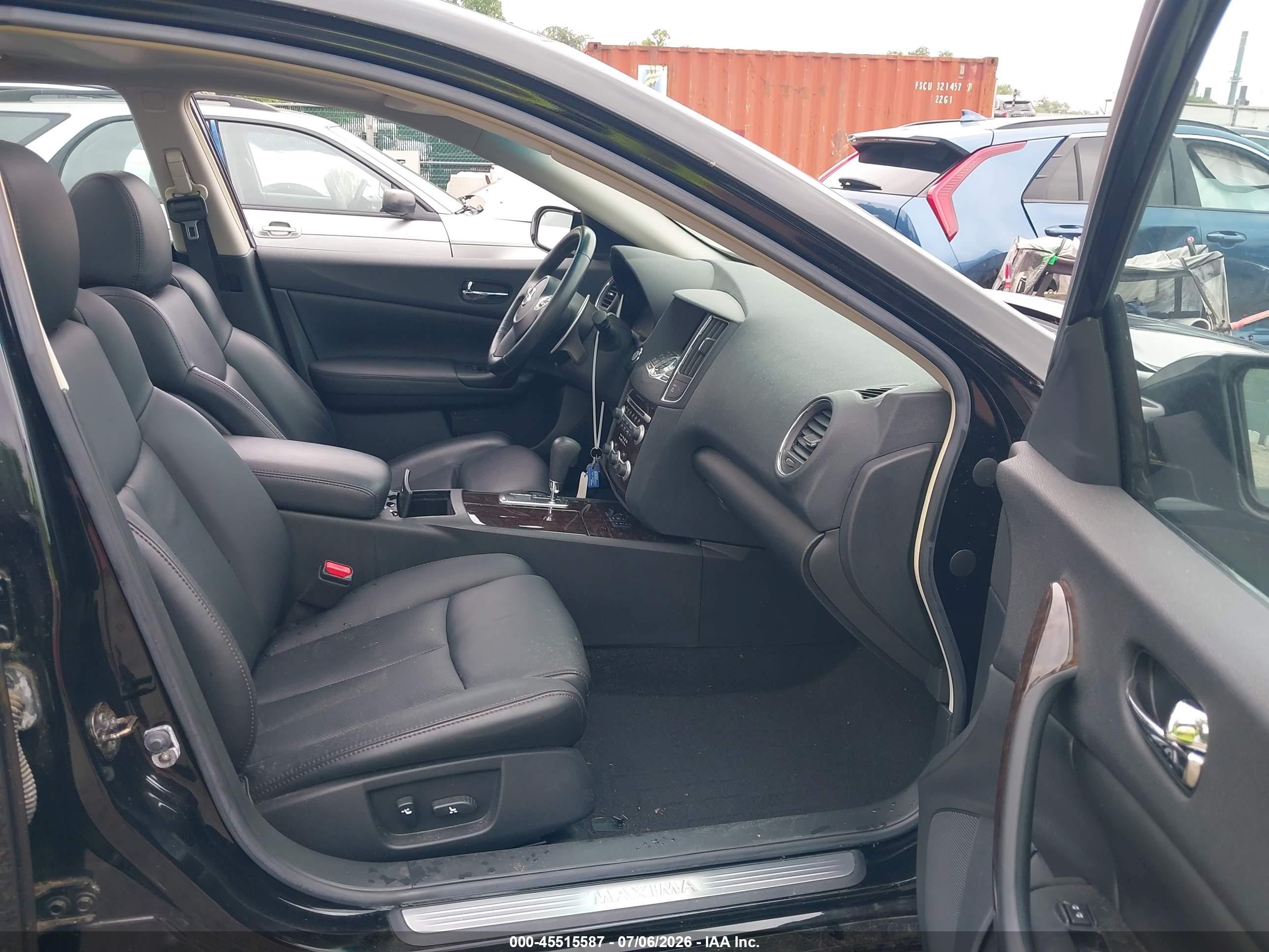 2010 Nissan Maxima 3.5 Sv Black vin: 1N4AA5APXAC872119