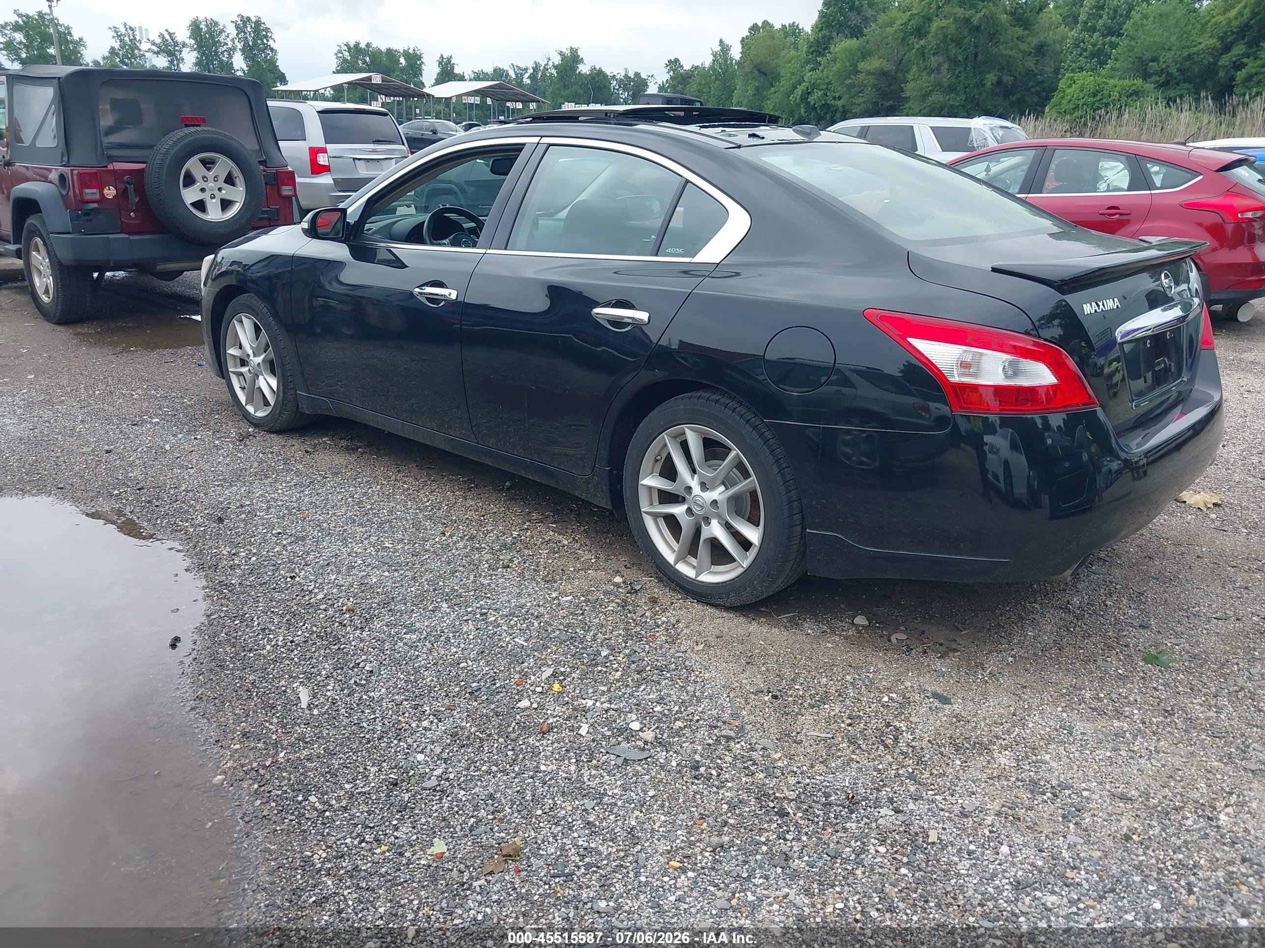 2010 Nissan Maxima 3.5 Sv Black vin: 1N4AA5APXAC872119