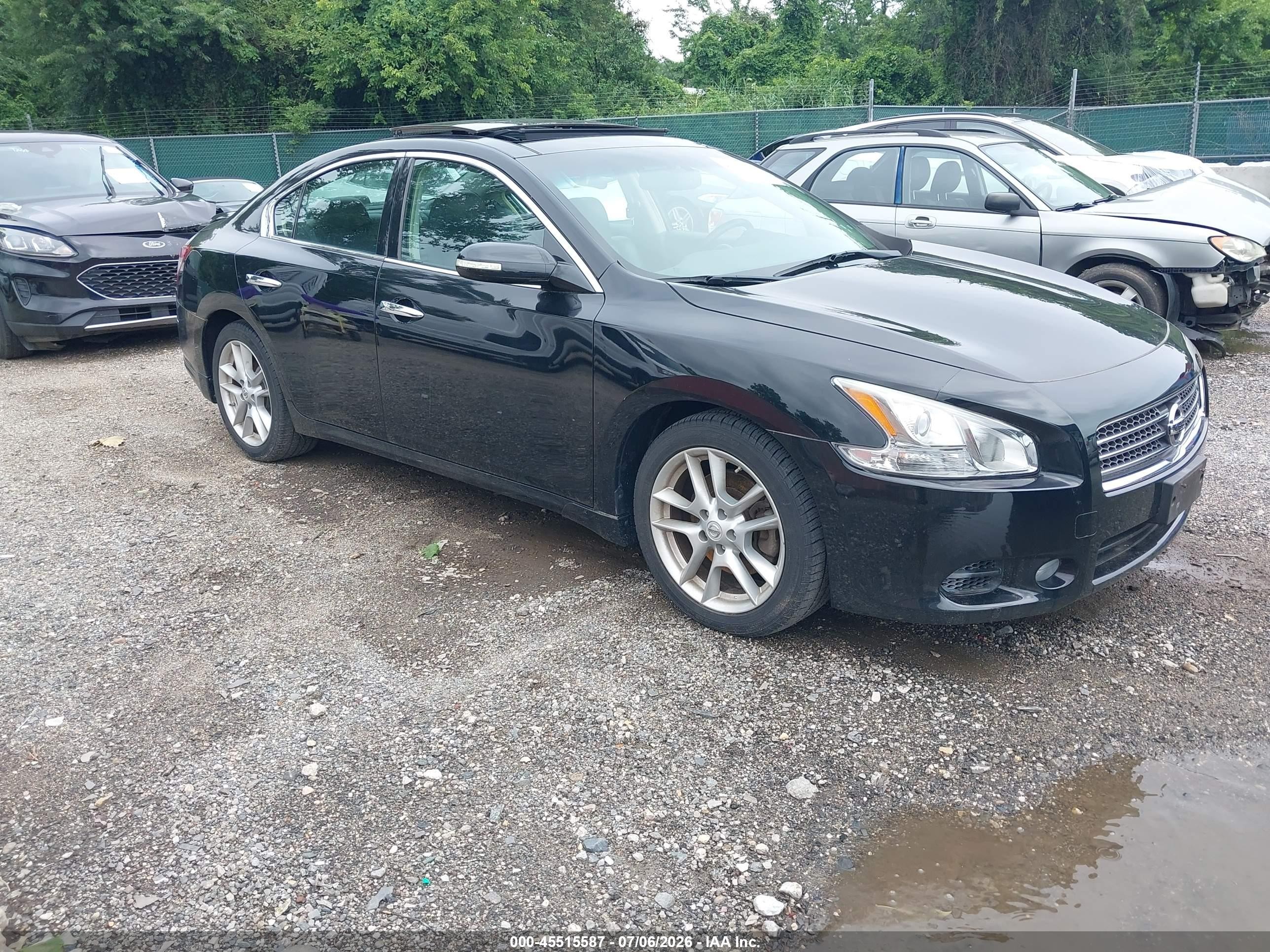 2010 Nissan Maxima 3.5 Sv Black vin: 1N4AA5APXAC872119