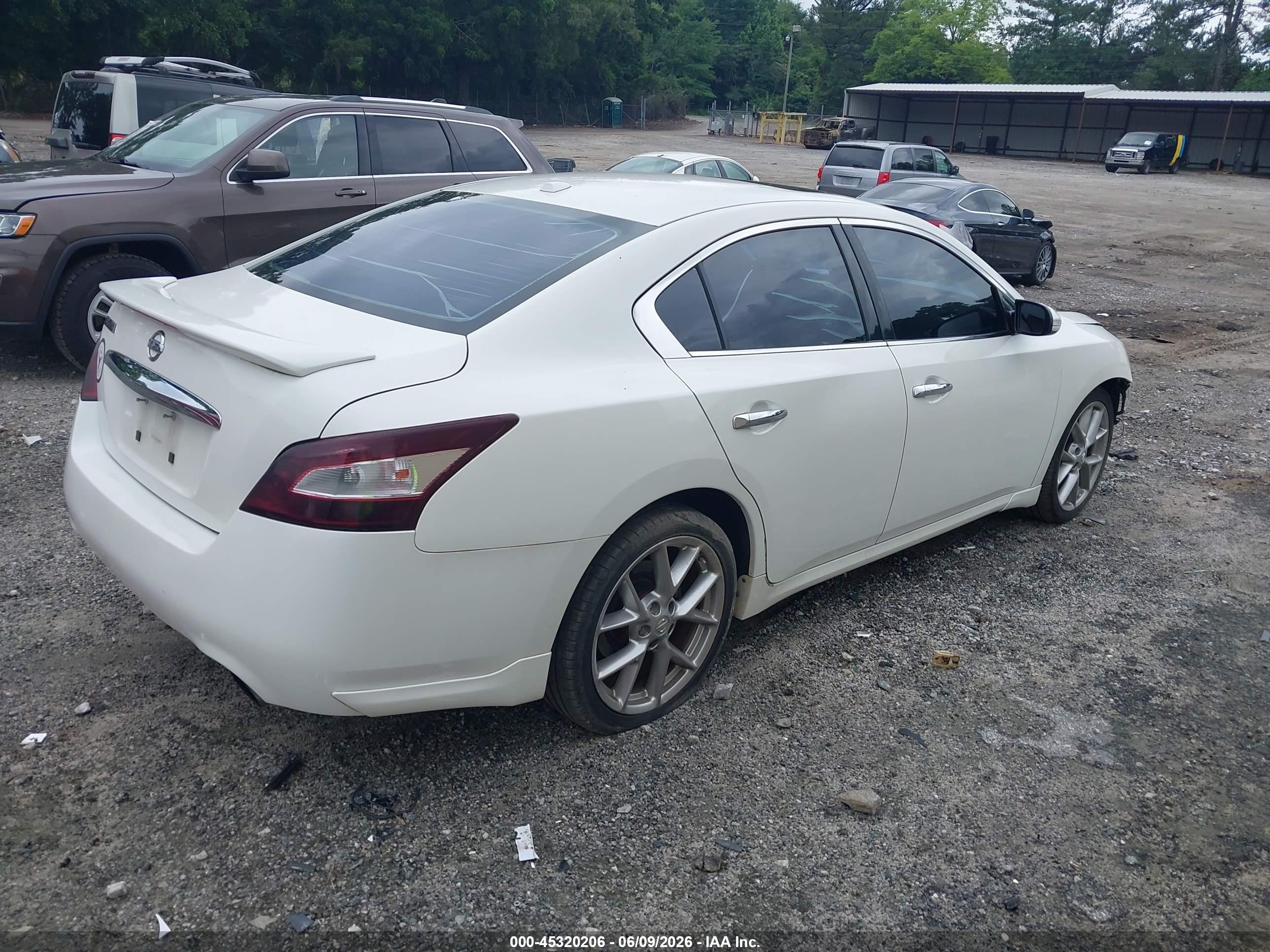 2010 Nissan Maxima 3.5 Sv Белый vin: 1N4AA5APXAC874906