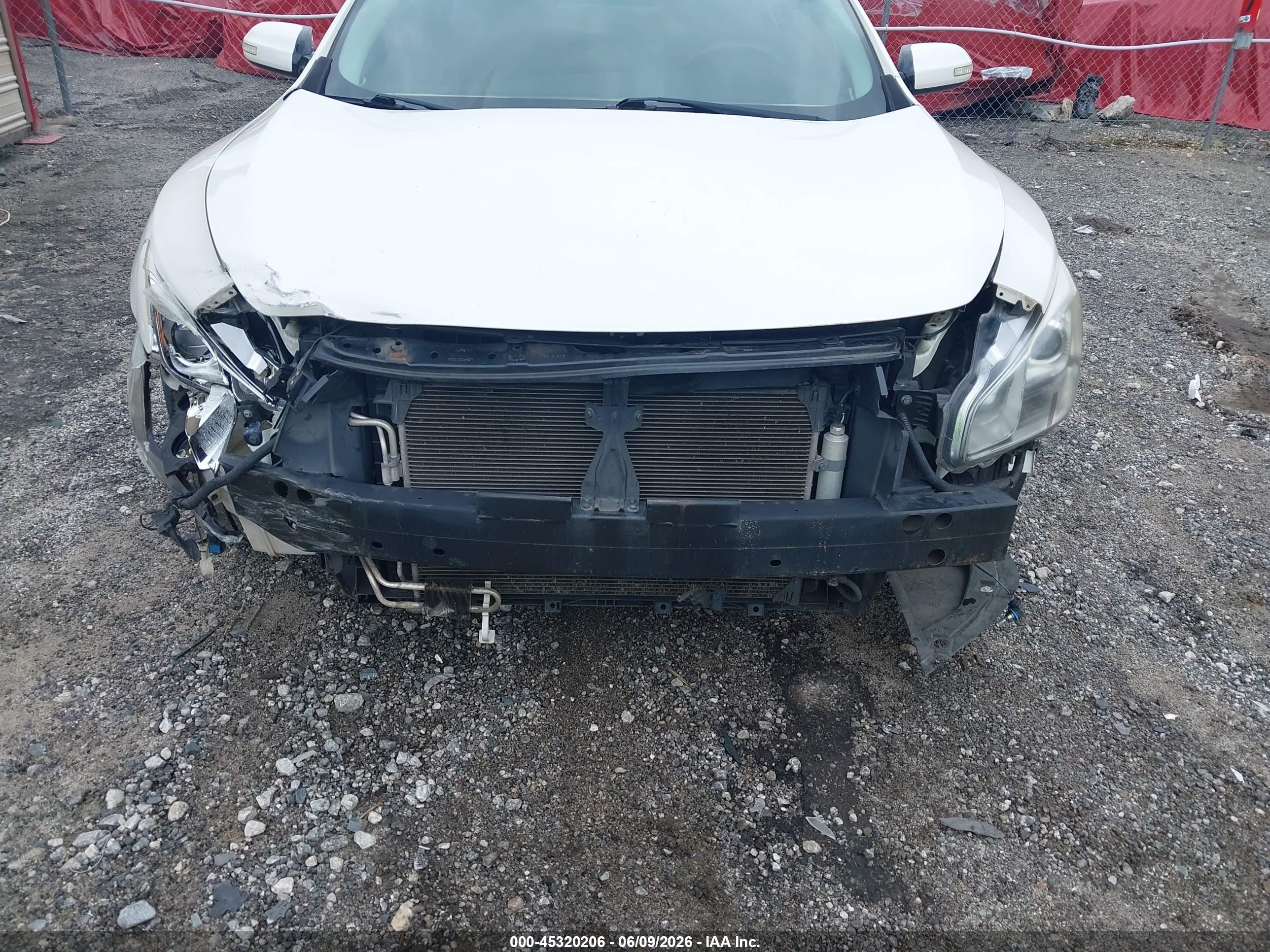 2010 Nissan Maxima 3.5 Sv Белый vin: 1N4AA5APXAC874906