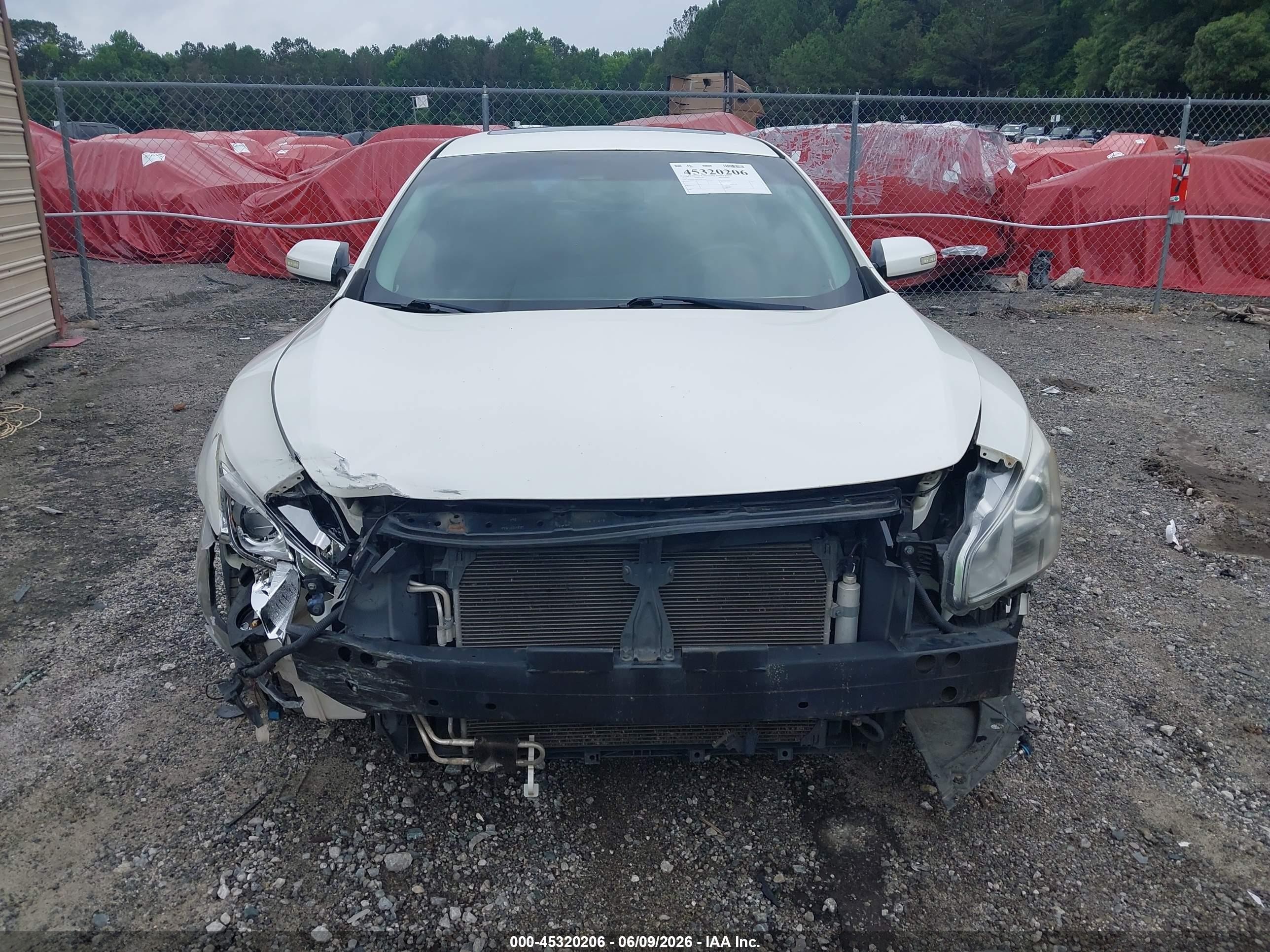 2010 Nissan Maxima 3.5 Sv Белый vin: 1N4AA5APXAC874906