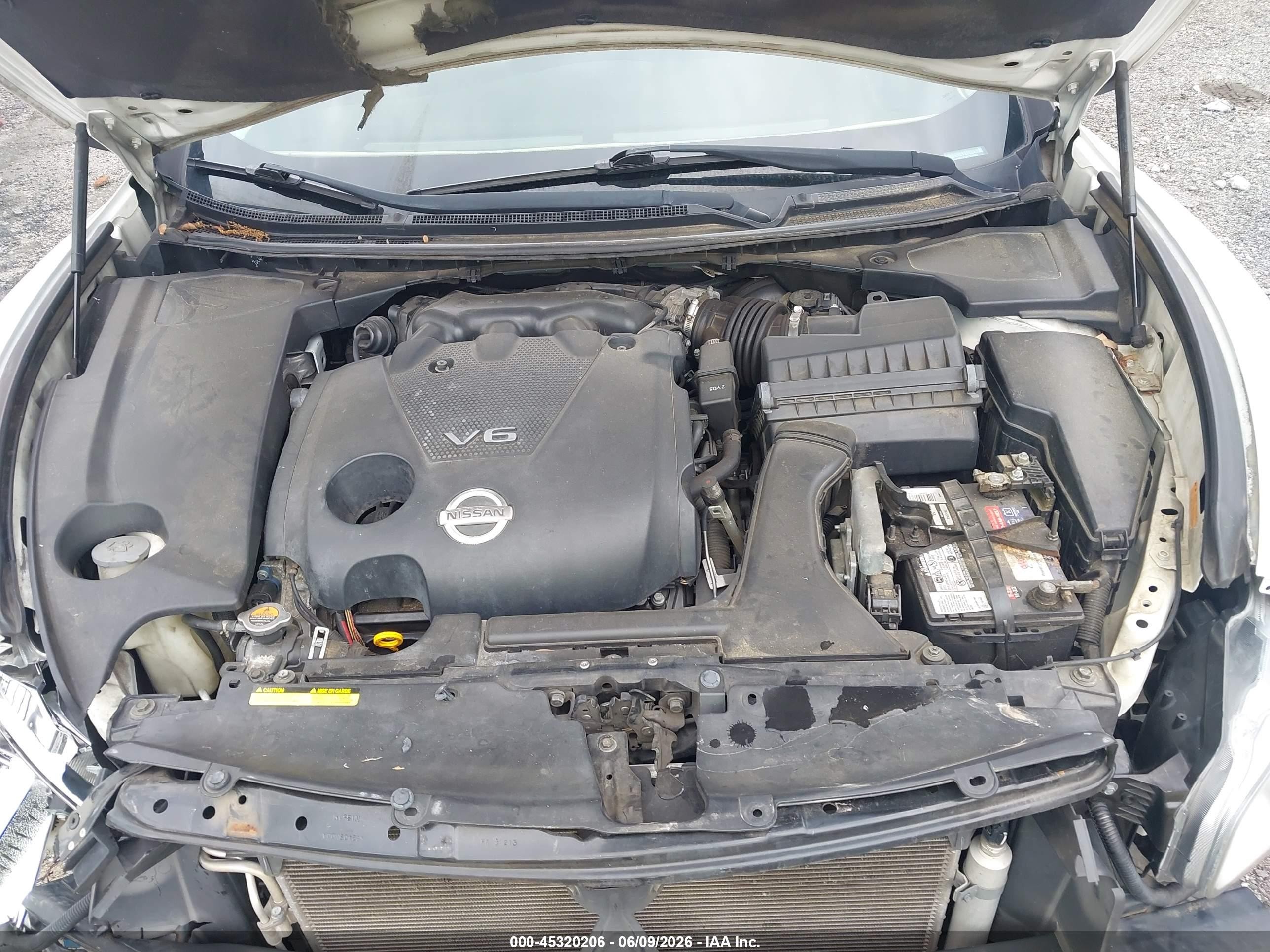 2010 Nissan Maxima 3.5 Sv Белый vin: 1N4AA5APXAC874906