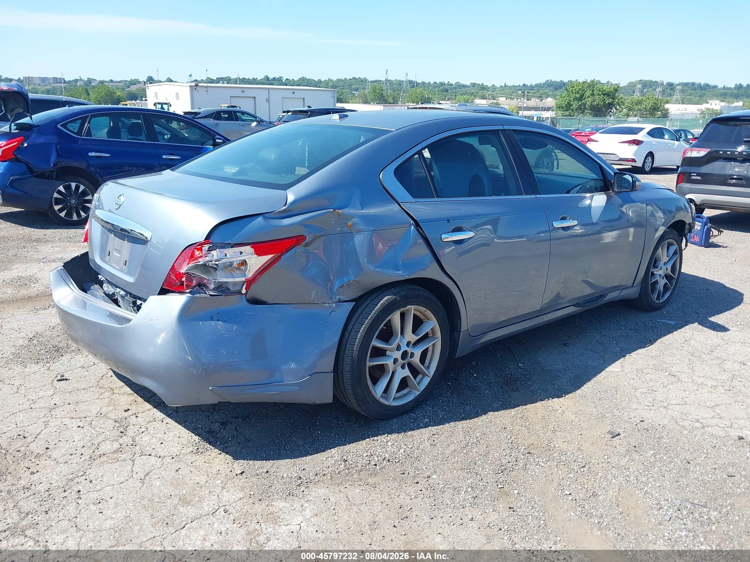 2011 Nissan Maxima 3.5 Sv Light Blue vin: 1N4AA5APXBC804873