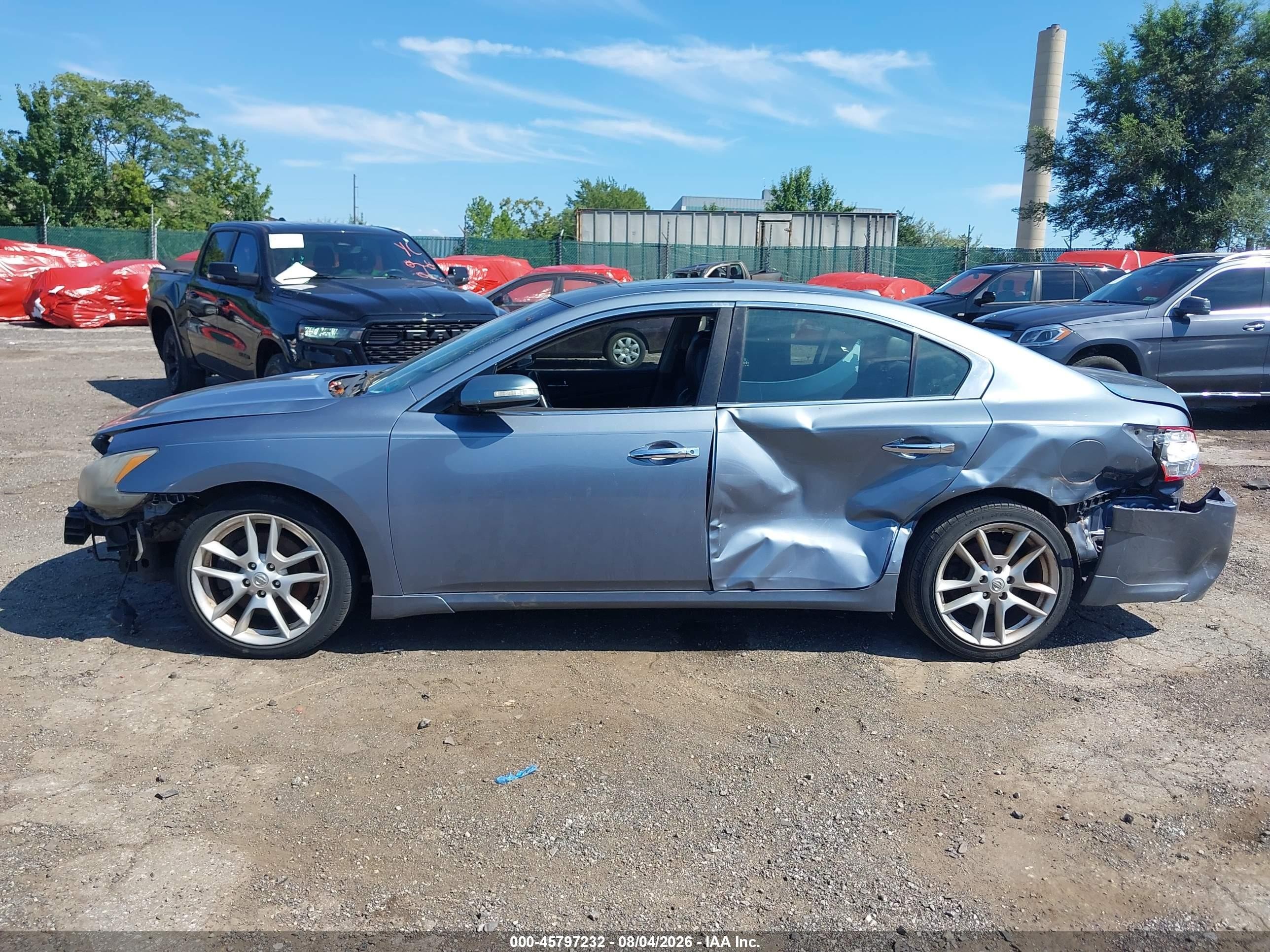 2011 Nissan Maxima 3.5 Sv Light Blue vin: 1N4AA5APXBC804873