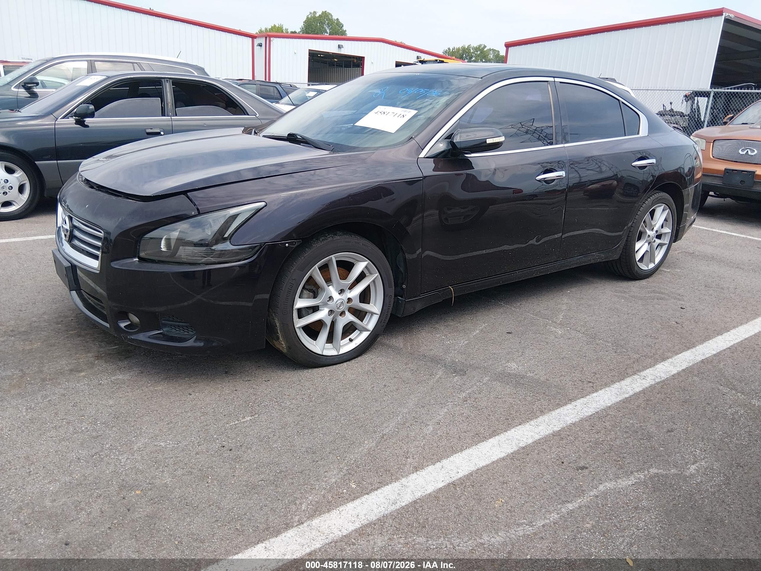 2011 Nissan Maxima 3.5 Sv Purple vin: 1N4AA5APXBC807093