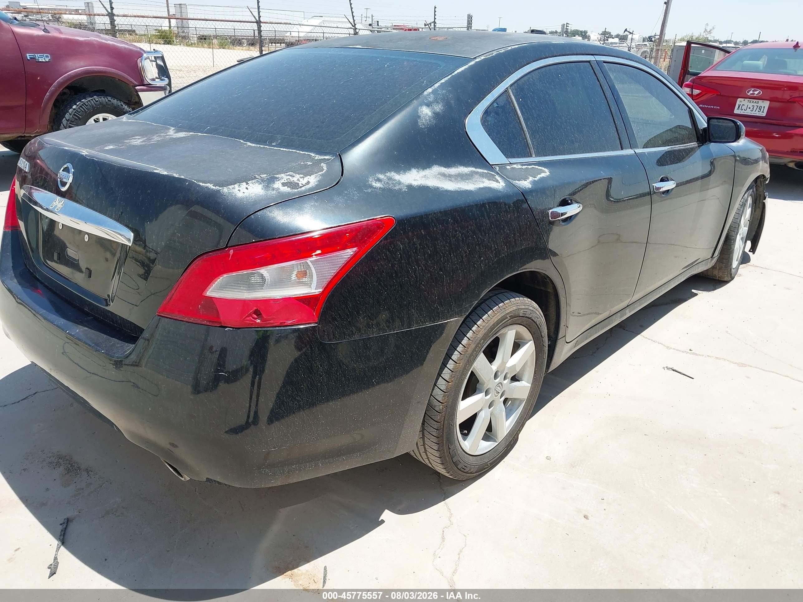 2011 Nissan Maxima 3.5 S Black vin: 1N4AA5APXBC830549