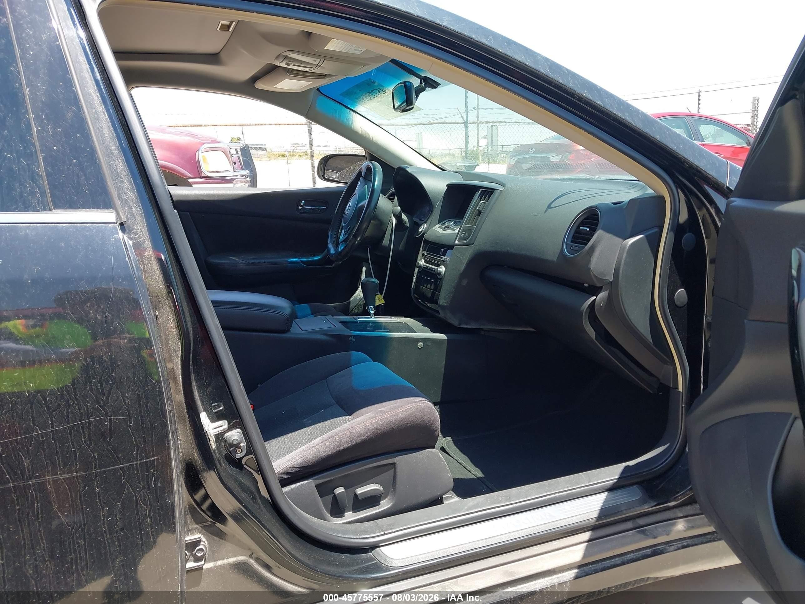 2011 Nissan Maxima 3.5 S Black vin: 1N4AA5APXBC830549