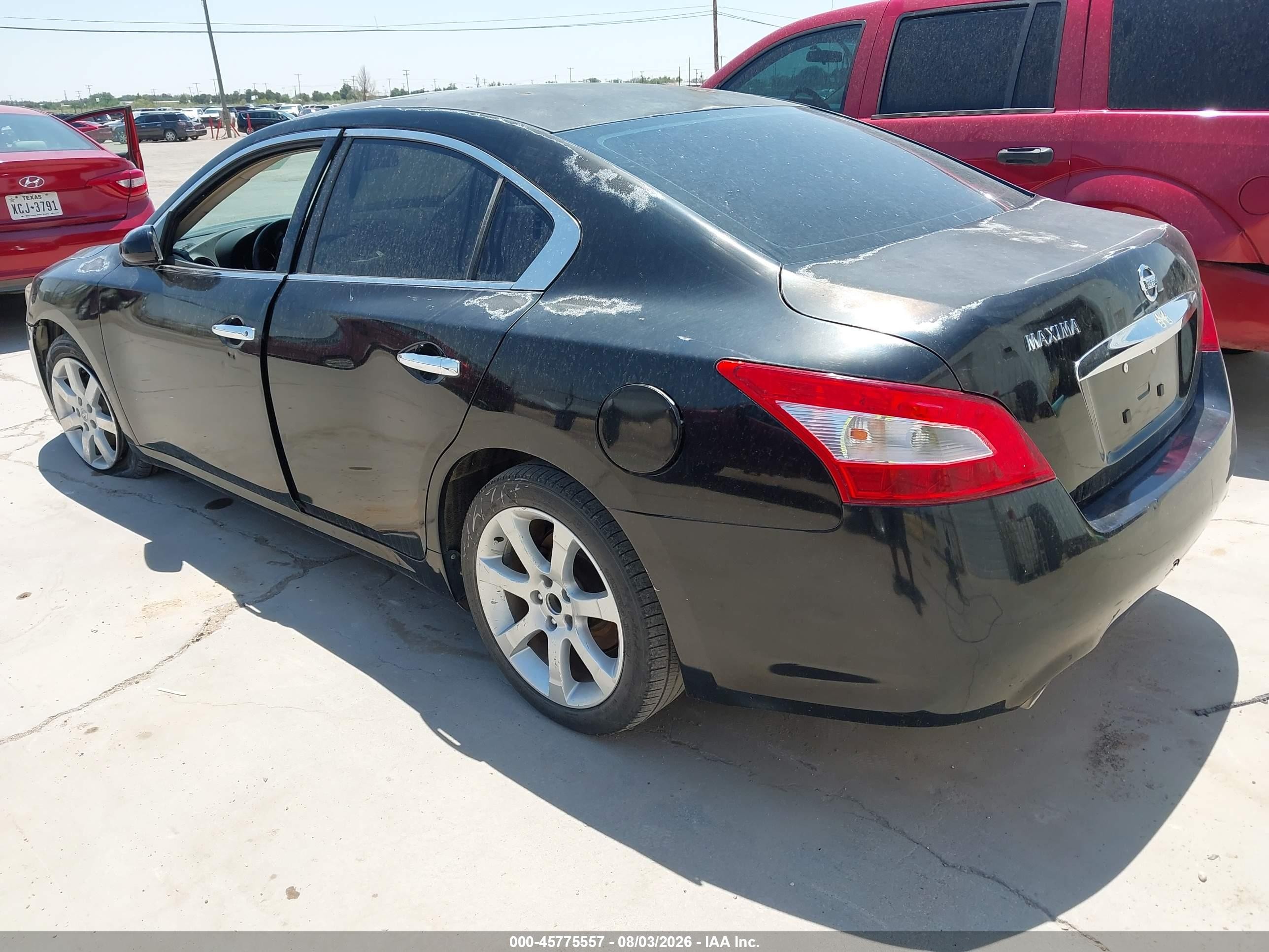 2011 Nissan Maxima 3.5 S Black vin: 1N4AA5APXBC830549