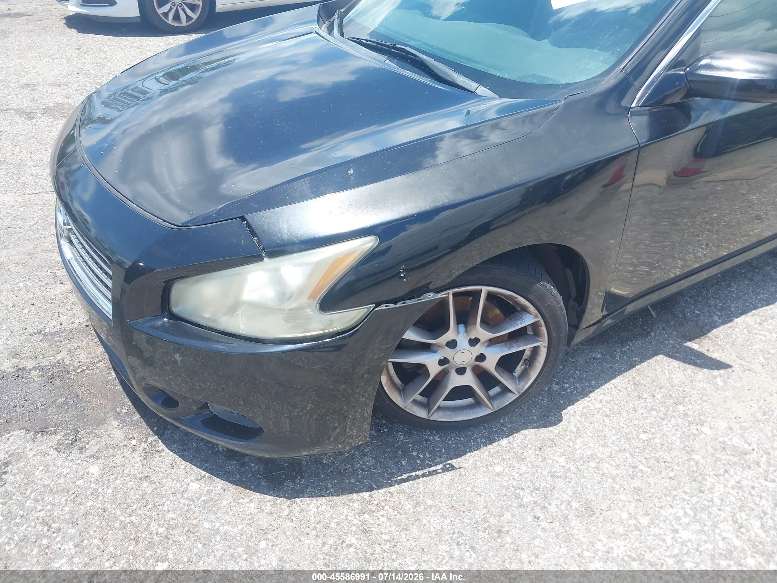 2011 Nissan Maxima 3.5 S Черный vin: 1N4AA5APXBC835766