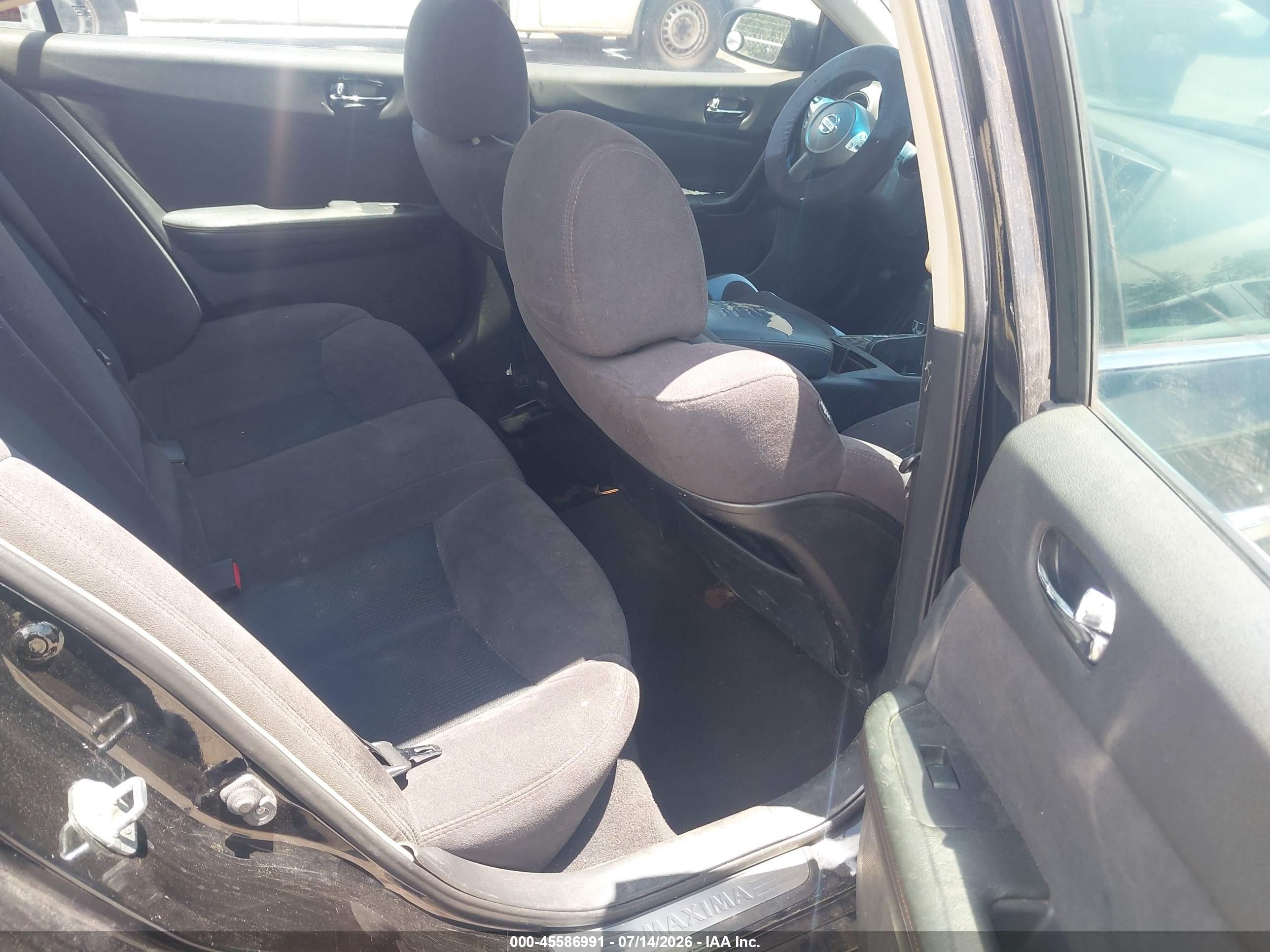 2011 Nissan Maxima 3.5 S Черный vin: 1N4AA5APXBC835766