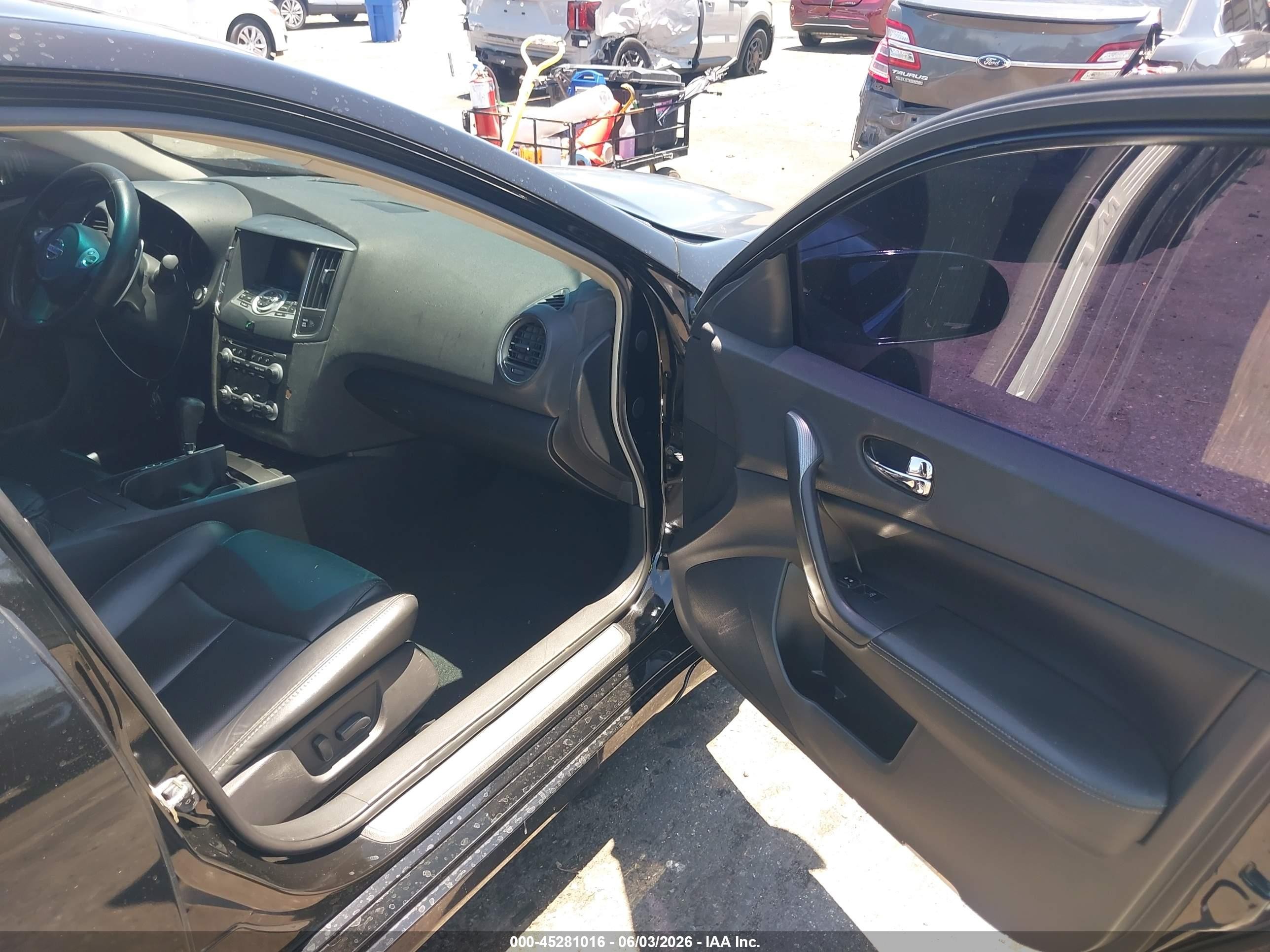 2011 Nissan Maxima 3.5 Sv Black vin: 1N4AA5APXBC857055