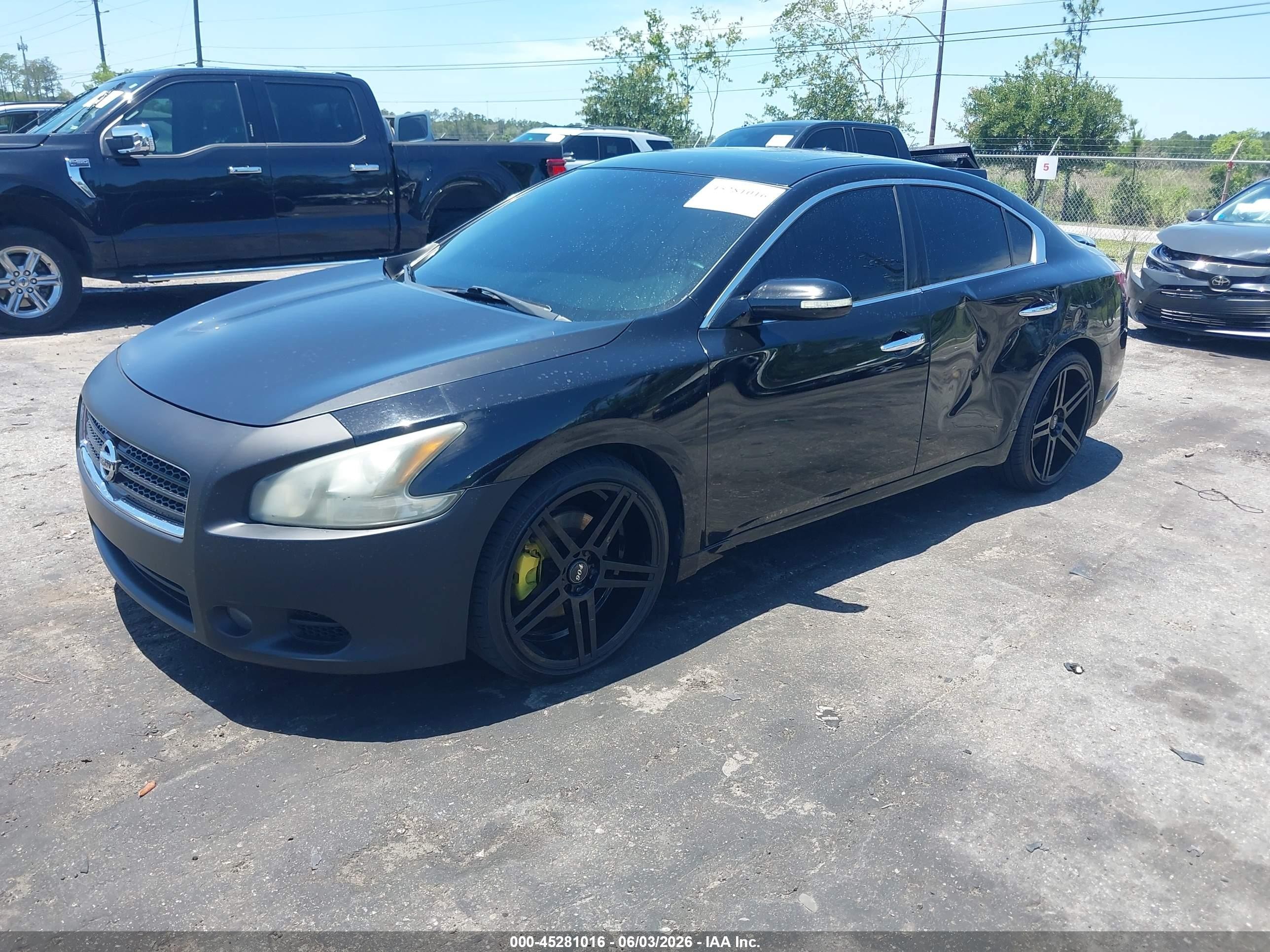 2011 Nissan Maxima 3.5 Sv Black vin: 1N4AA5APXBC857055