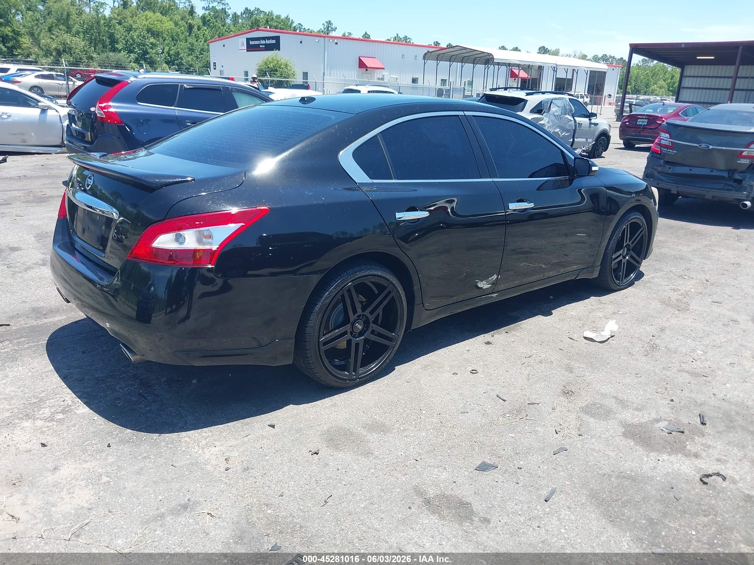 2011 Nissan Maxima 3.5 Sv Black vin: 1N4AA5APXBC857055