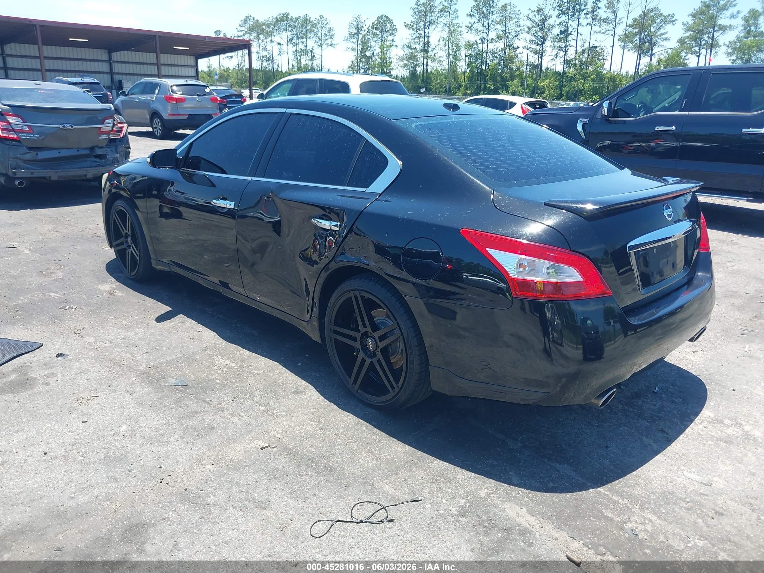 2011 Nissan Maxima 3.5 Sv Black vin: 1N4AA5APXBC857055