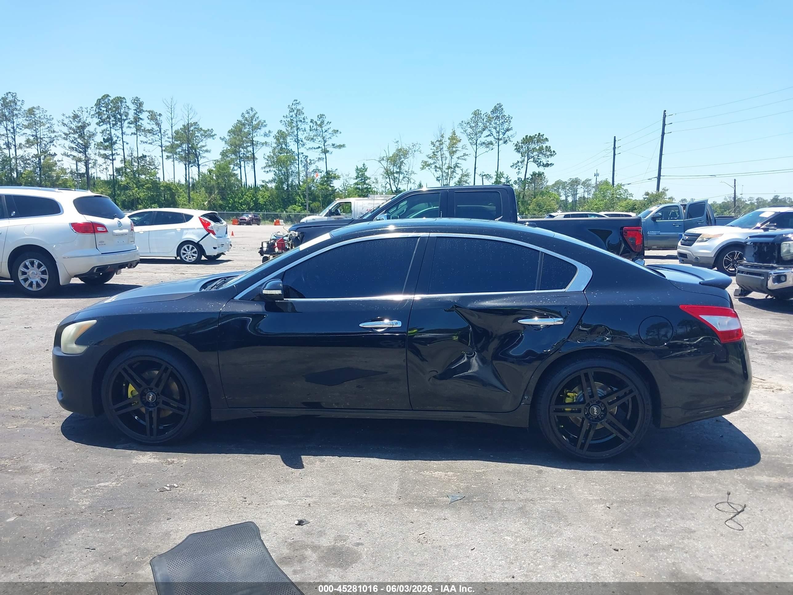 2011 Nissan Maxima 3.5 Sv Black vin: 1N4AA5APXBC857055