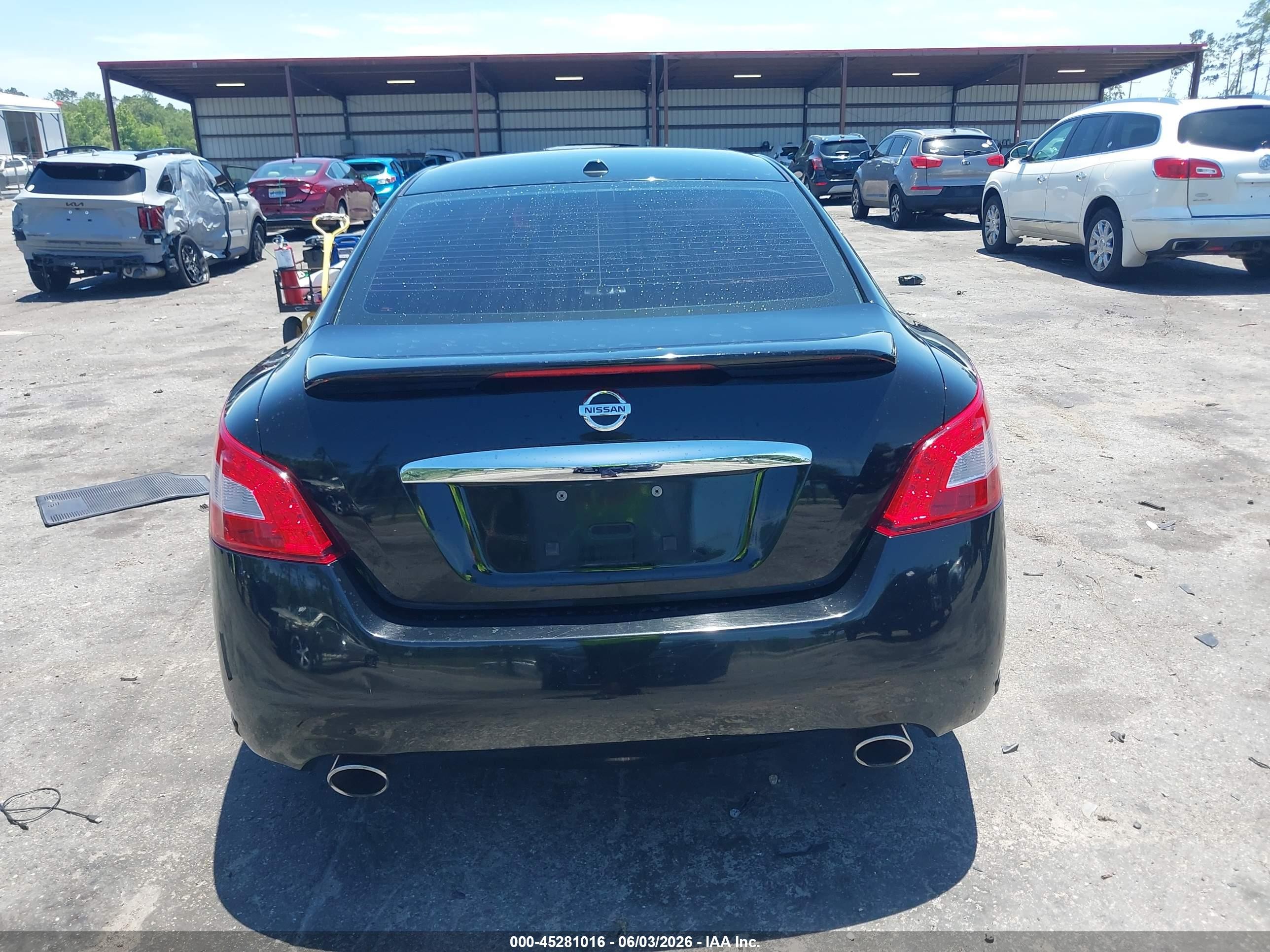 2011 Nissan Maxima 3.5 Sv Black vin: 1N4AA5APXBC857055
