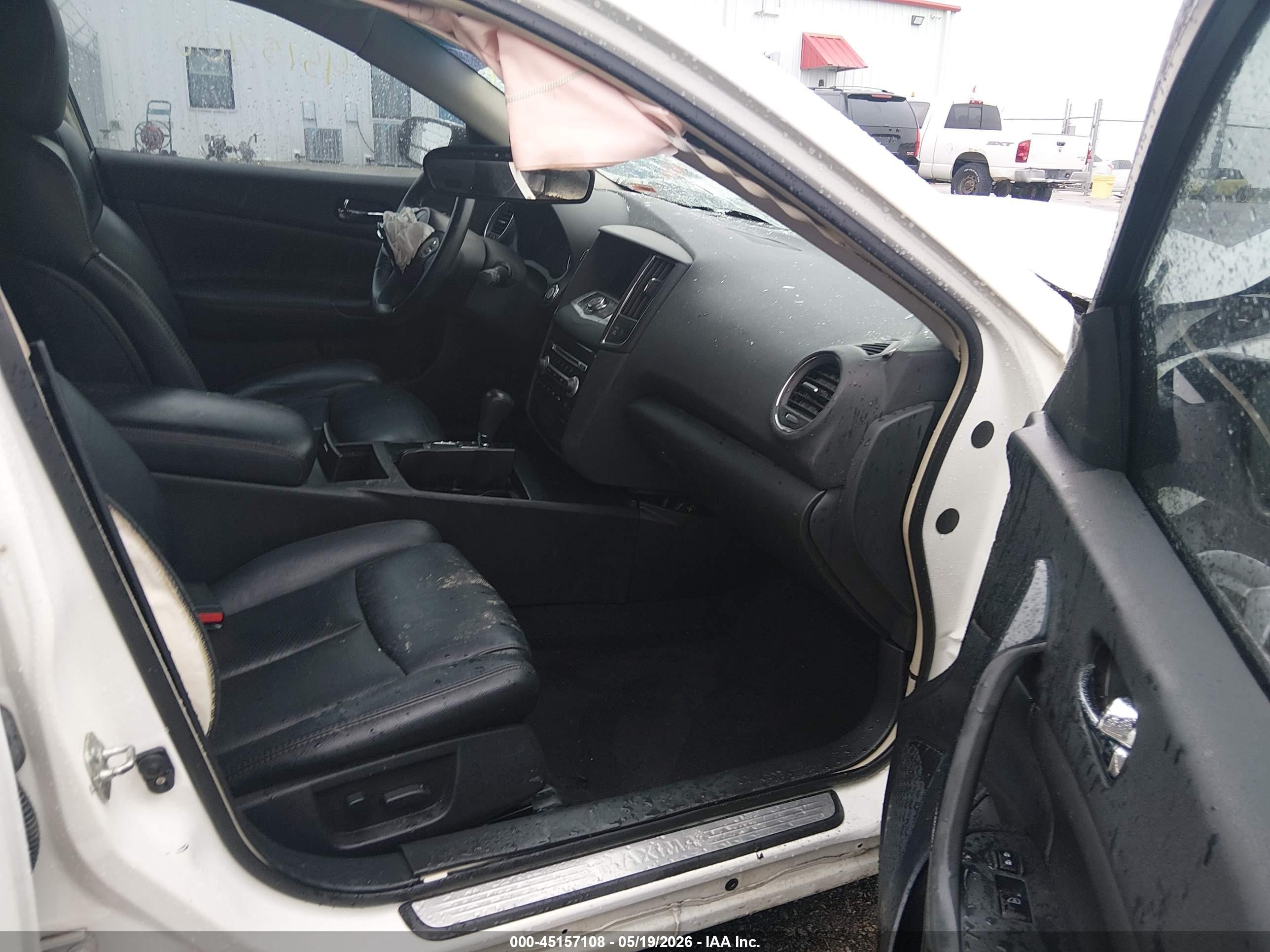 2012 Nissan Maxima 3.5 Sv White vin: 1N4AA5APXCC800050
