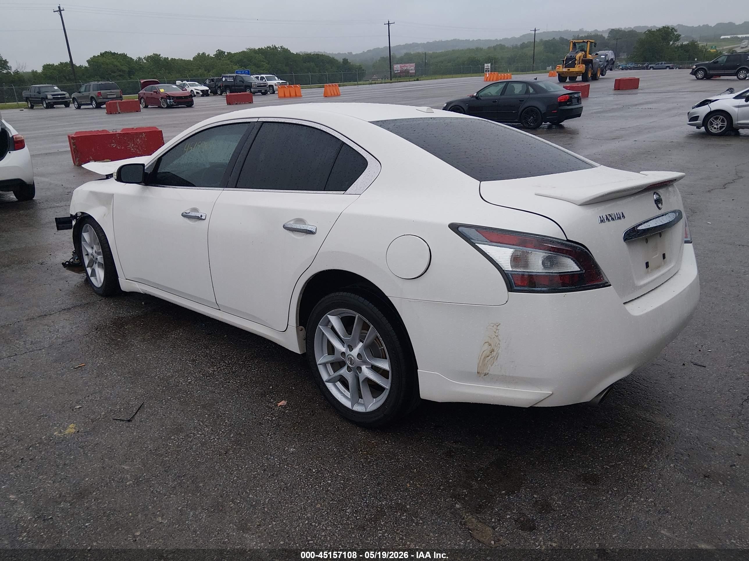 2012 Nissan Maxima 3.5 Sv White vin: 1N4AA5APXCC800050