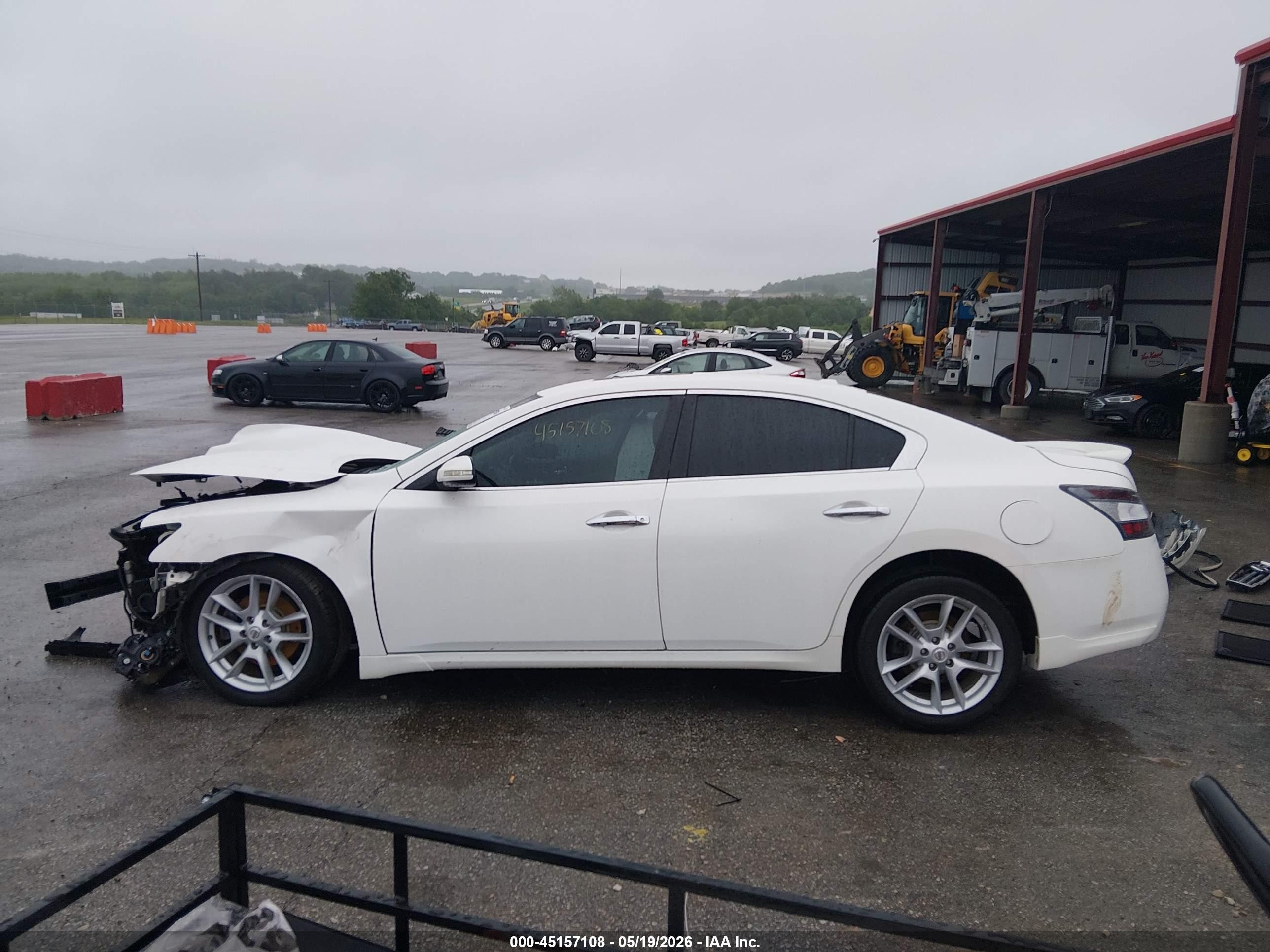 2012 Nissan Maxima 3.5 Sv White vin: 1N4AA5APXCC800050