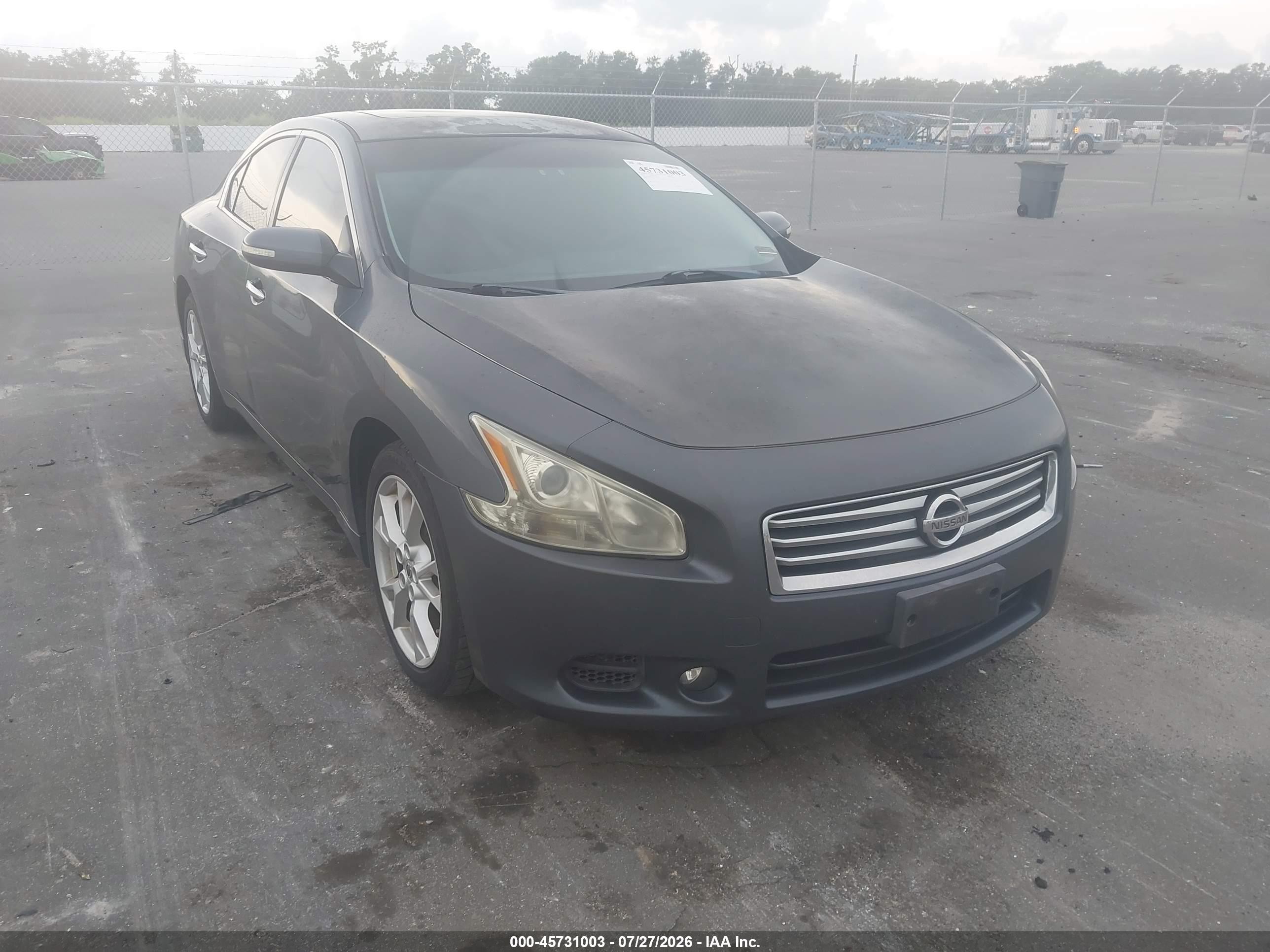 2012 Nissan Maxima 3.5 Sv Gray vin: 1N4AA5APXCC806270