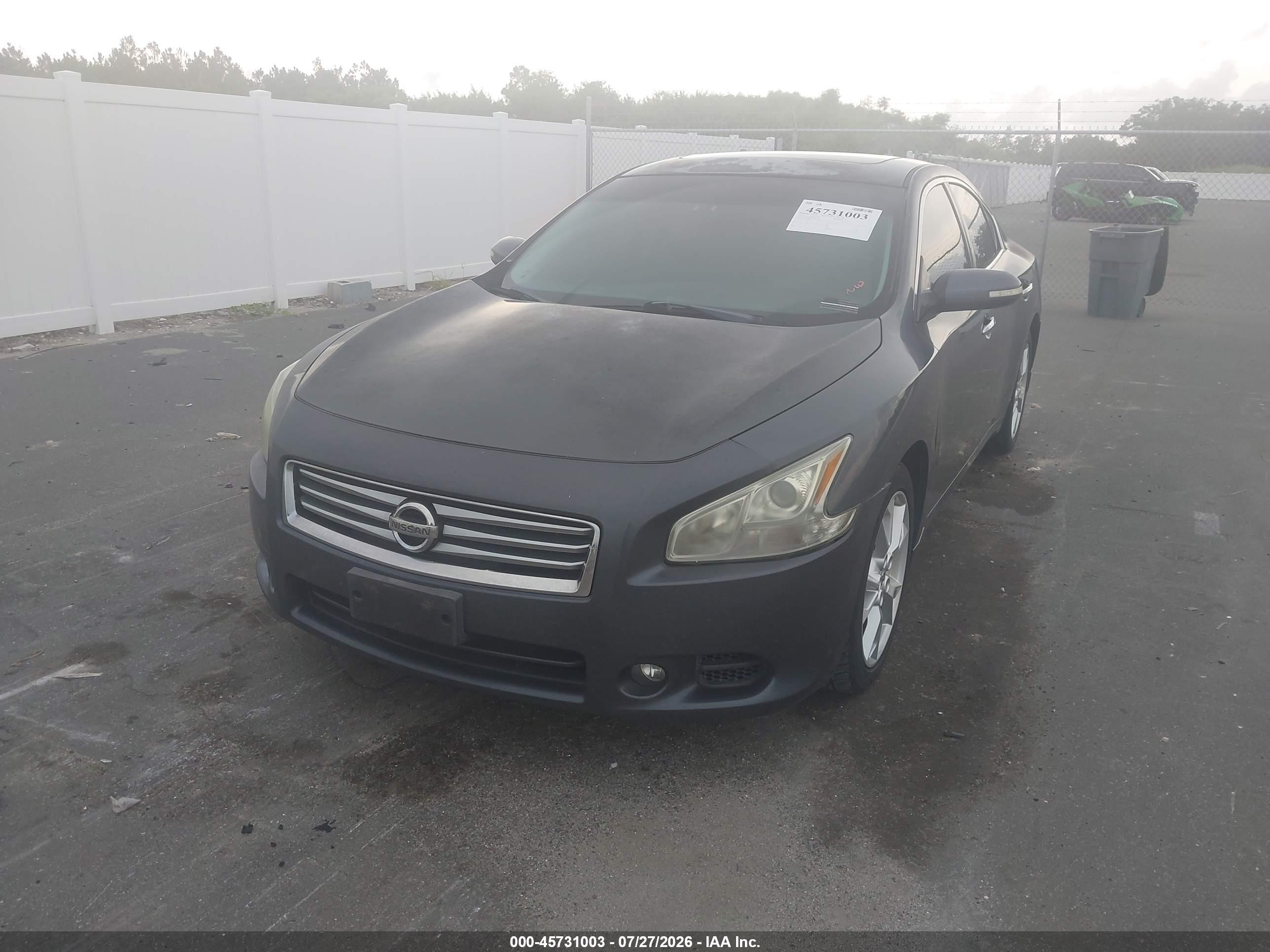 2012 Nissan Maxima 3.5 Sv Gray vin: 1N4AA5APXCC806270