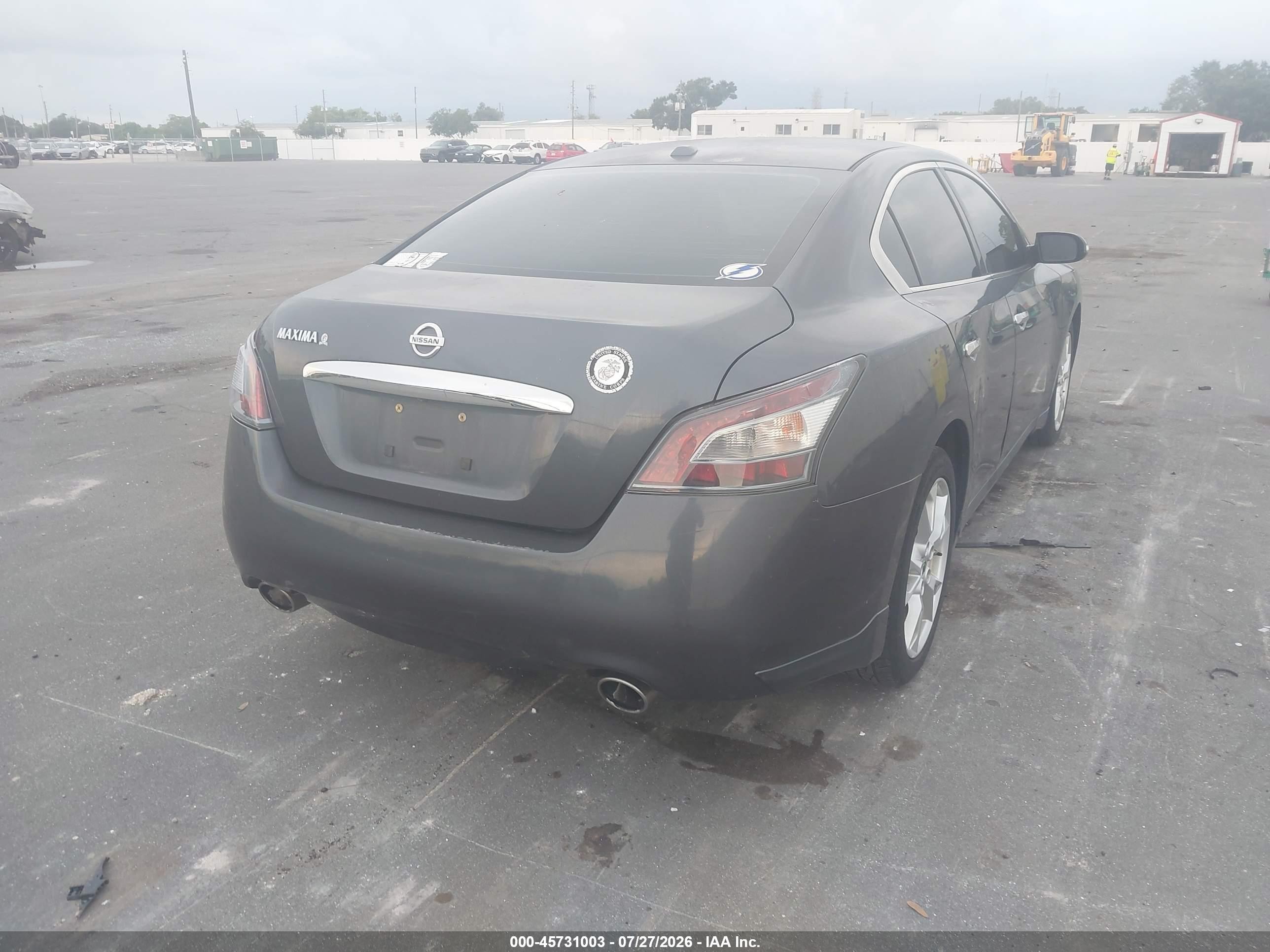 2012 Nissan Maxima 3.5 Sv Gray vin: 1N4AA5APXCC806270