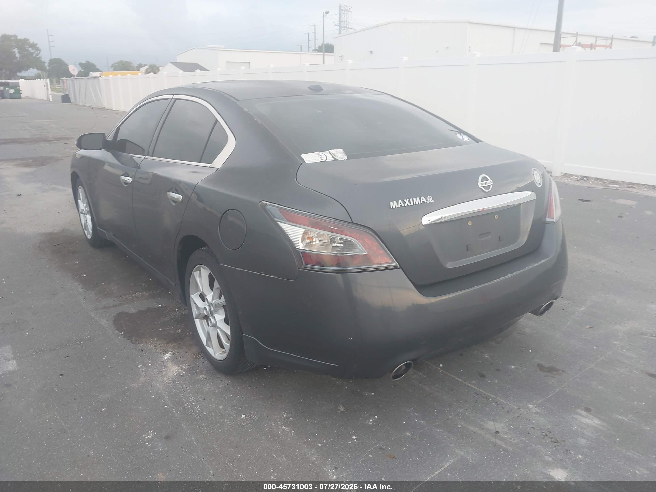 2012 Nissan Maxima 3.5 Sv Gray vin: 1N4AA5APXCC806270
