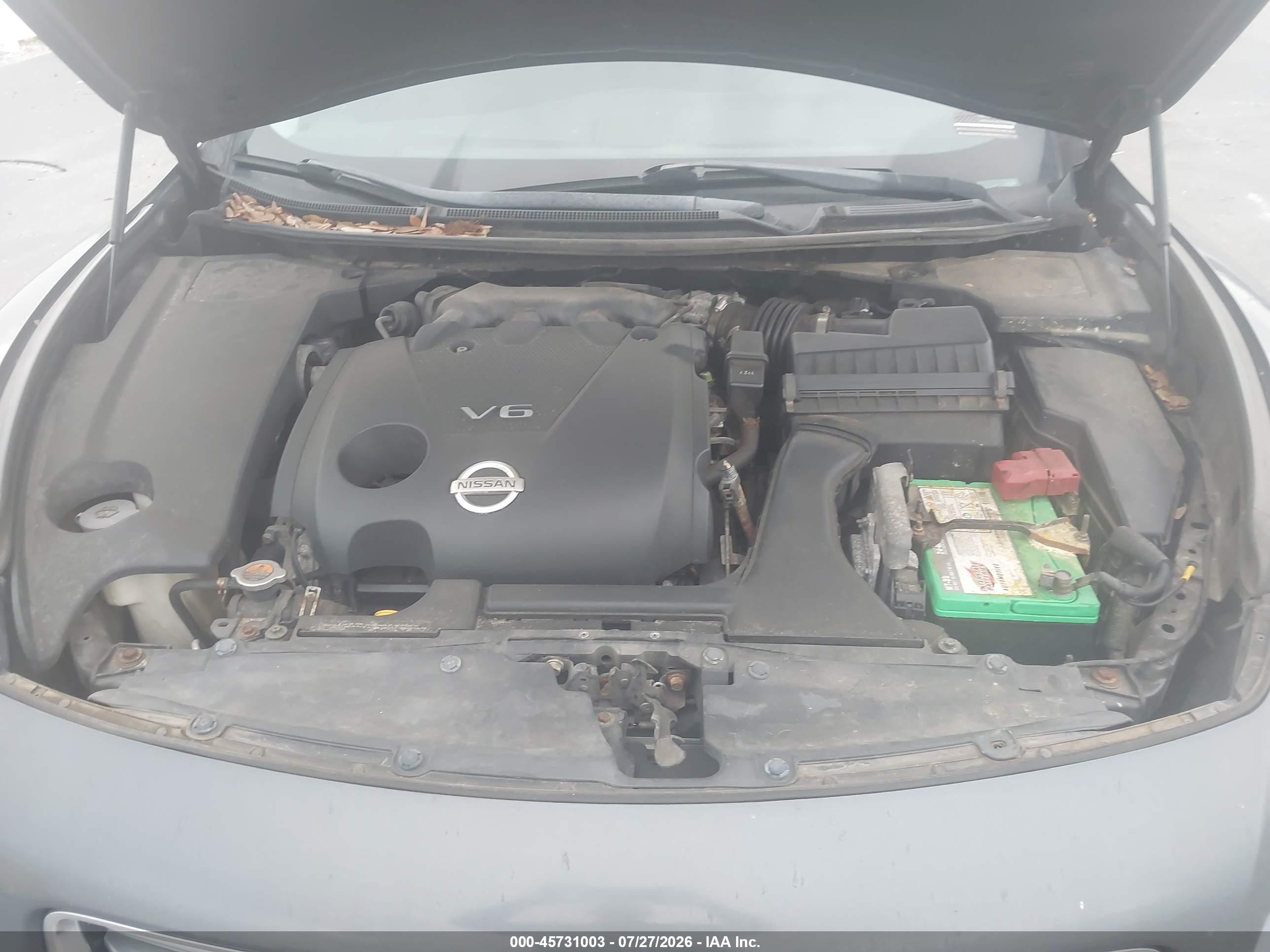 2012 Nissan Maxima 3.5 Sv Gray vin: 1N4AA5APXCC806270