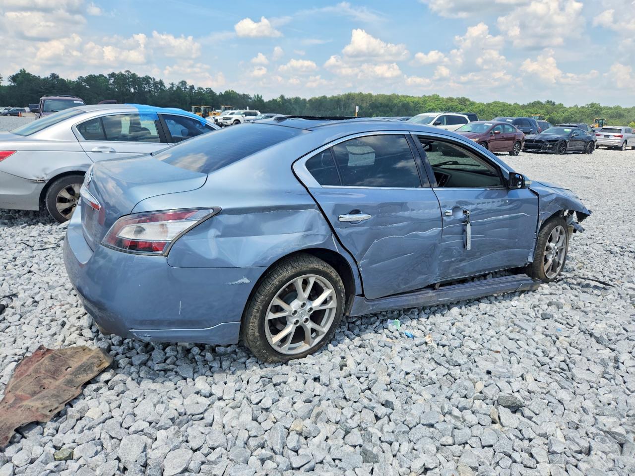 2012 Nissan Maxima 3.5 S Синий vin: 1N4AA5APXCC809847
