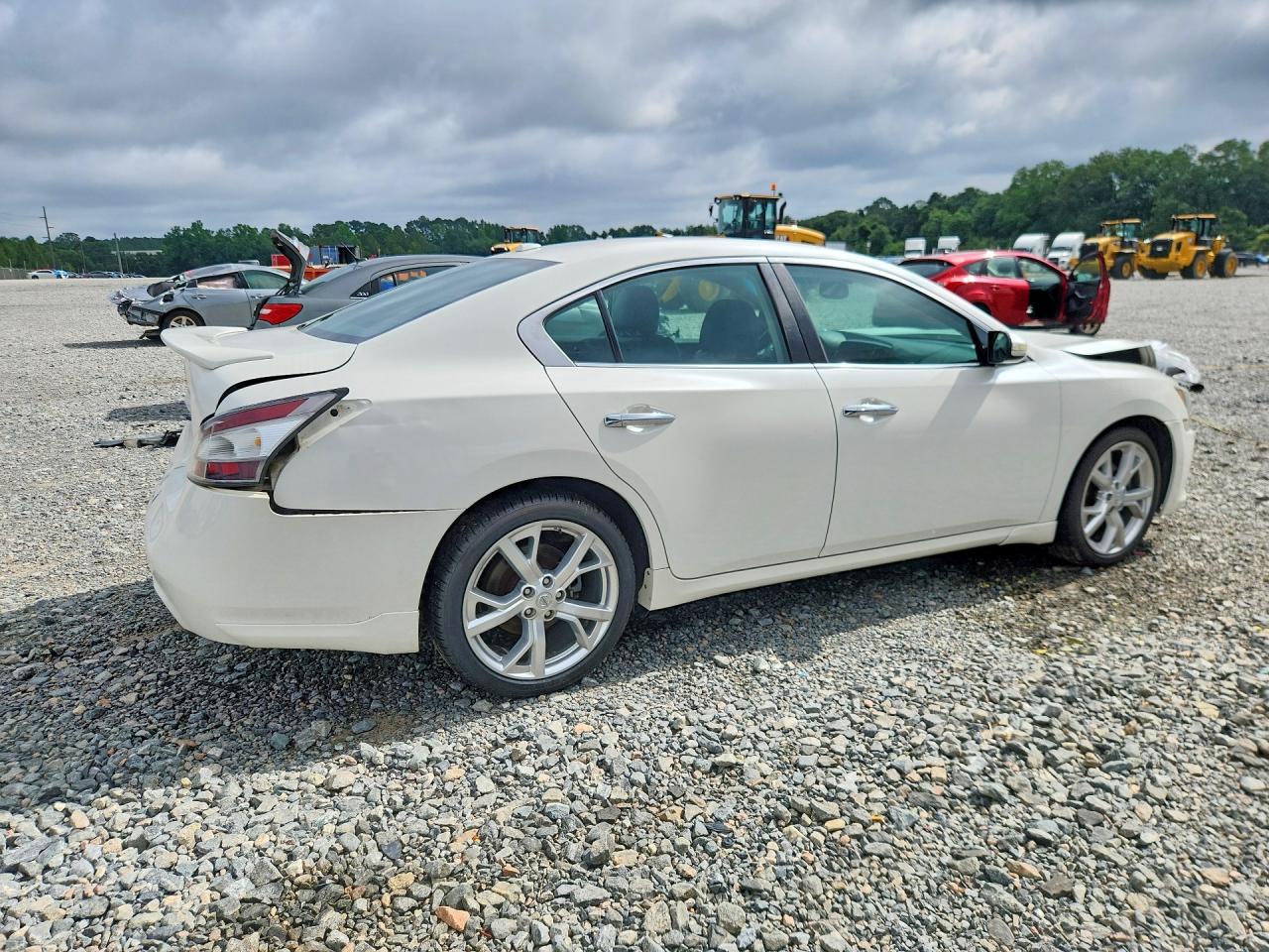 2012 Nissan Maxima 3.5 S White vin: 1N4AA5APXCC818757