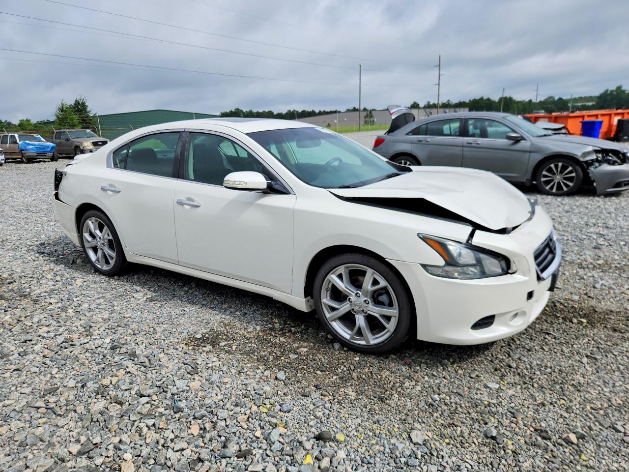 2012 Nissan Maxima 3.5 S White vin: 1N4AA5APXCC818757