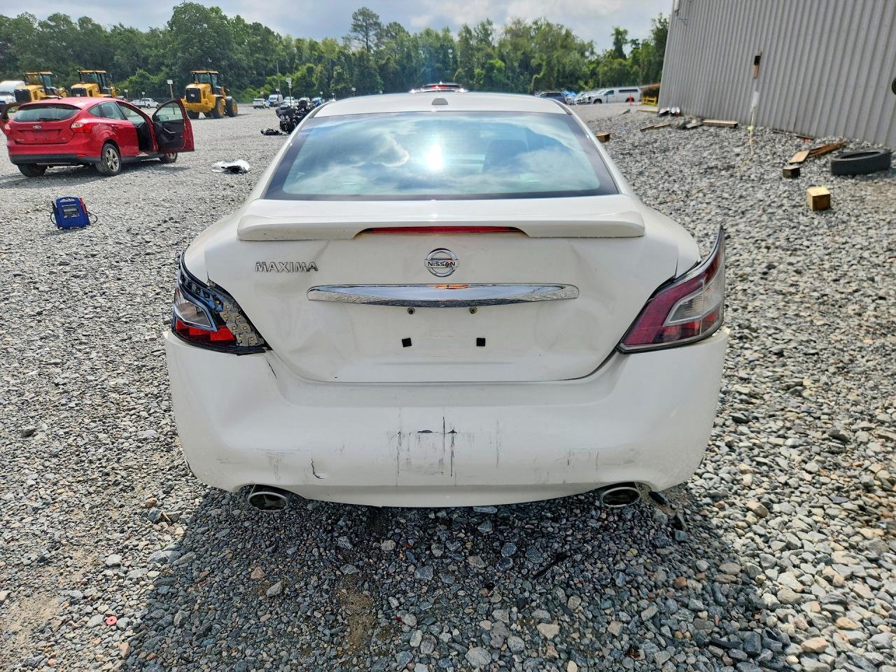 2012 Nissan Maxima 3.5 S White vin: 1N4AA5APXCC818757